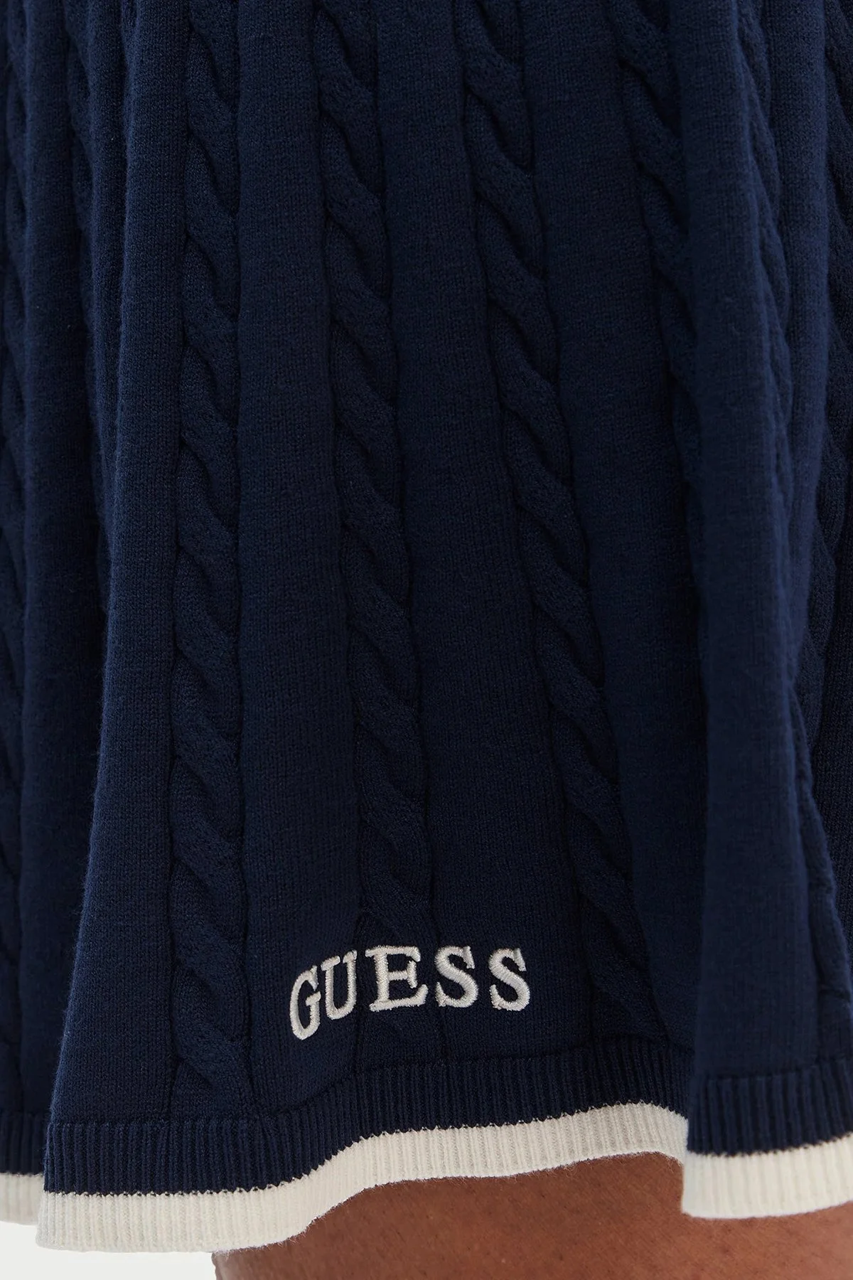 Guess Shari Regular Fit Örgü Detaylı Triko Pileli V6RD07Z4652 Bayan Etek V6RD07 Z4652 G7R1 MAVİ - 3