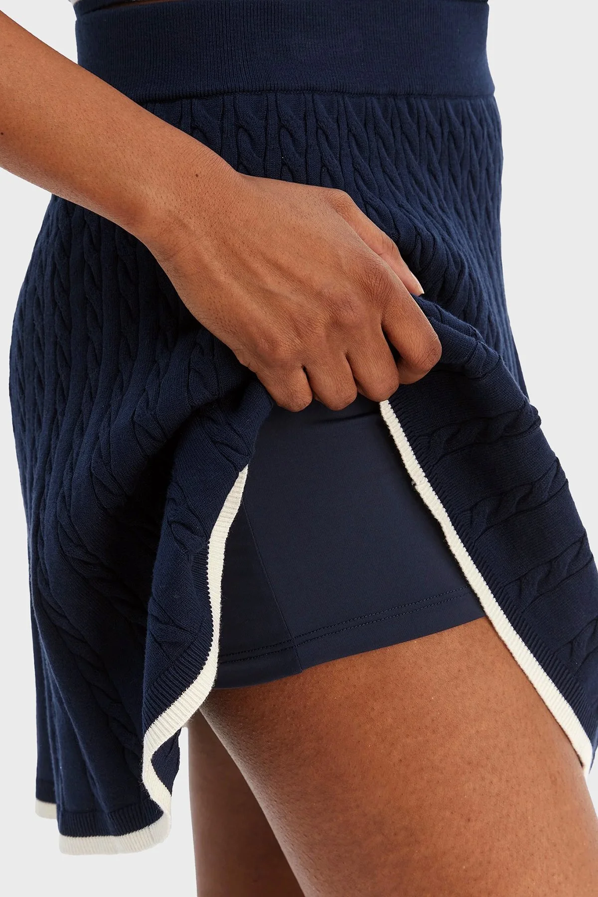 Guess Shari Regular Fit Örgü Detaylı Triko Pileli V6RD07Z4652 Bayan Etek V6RD07 Z4652 G7R1 MAVİ - 4