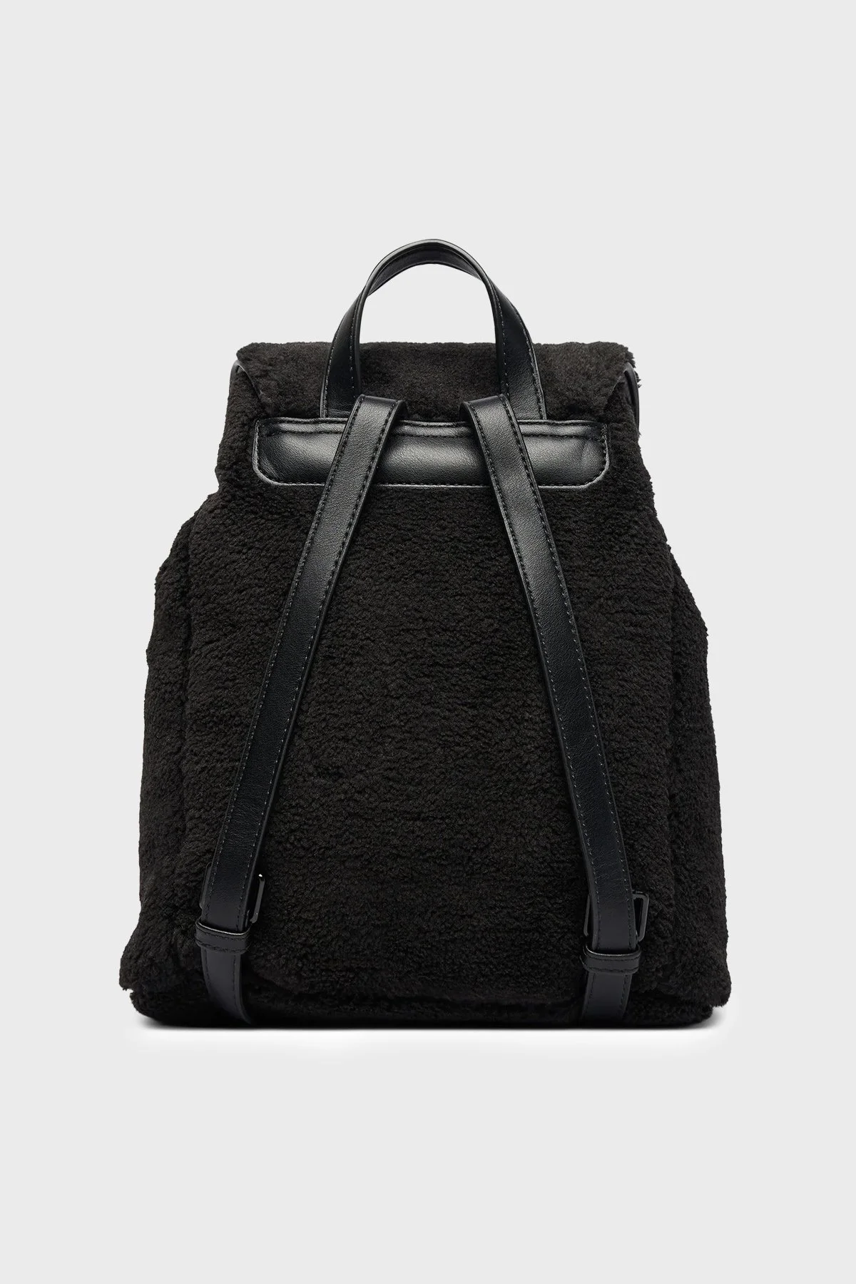 Guess Sherpa Logolu Ayarlanabilir Askılı V6BZ14K6971 Kadın Sırt Çantası V6BZ14 K6971 JBLK Siyah - 3