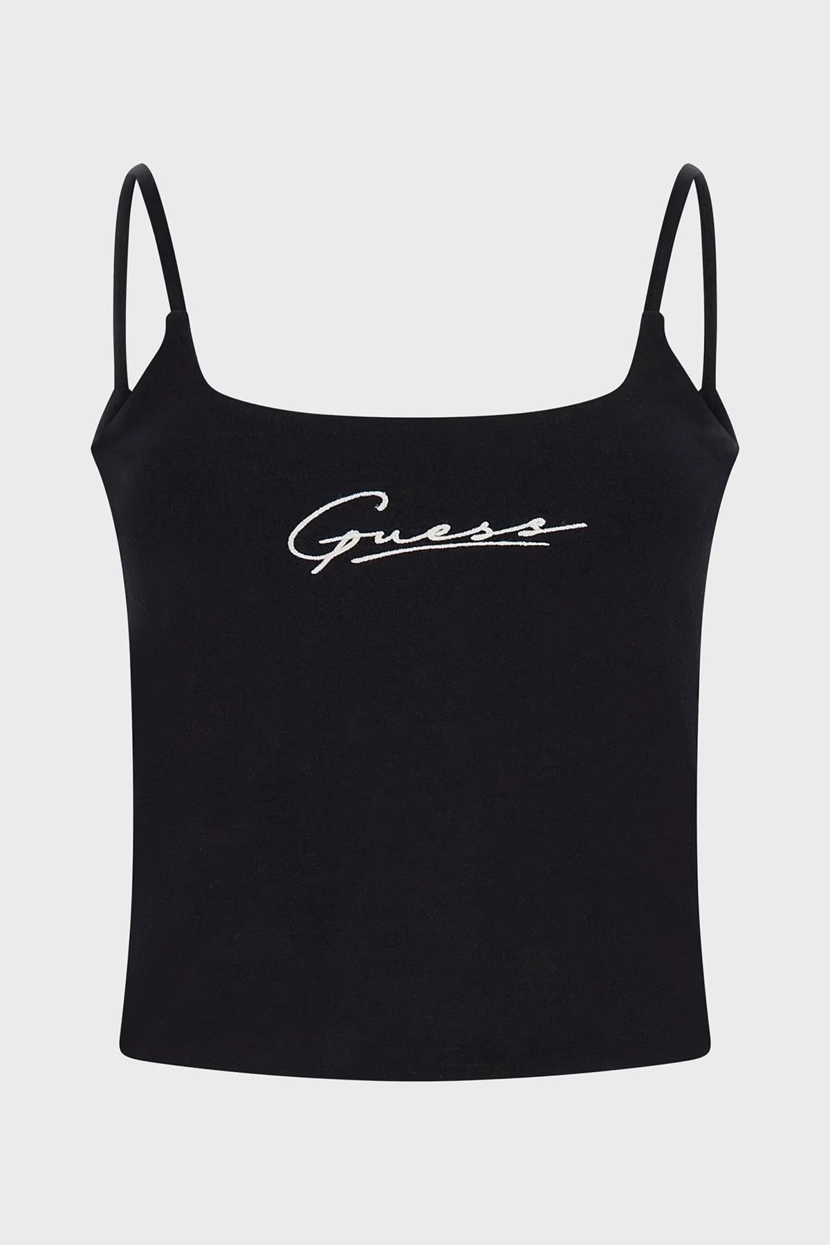 Guess Signature Streç Pamuklu Slim Fit İp Askılı V4RP06J1314 Bayan Top V4RP06 J1314 JBLK SİYAH - 4