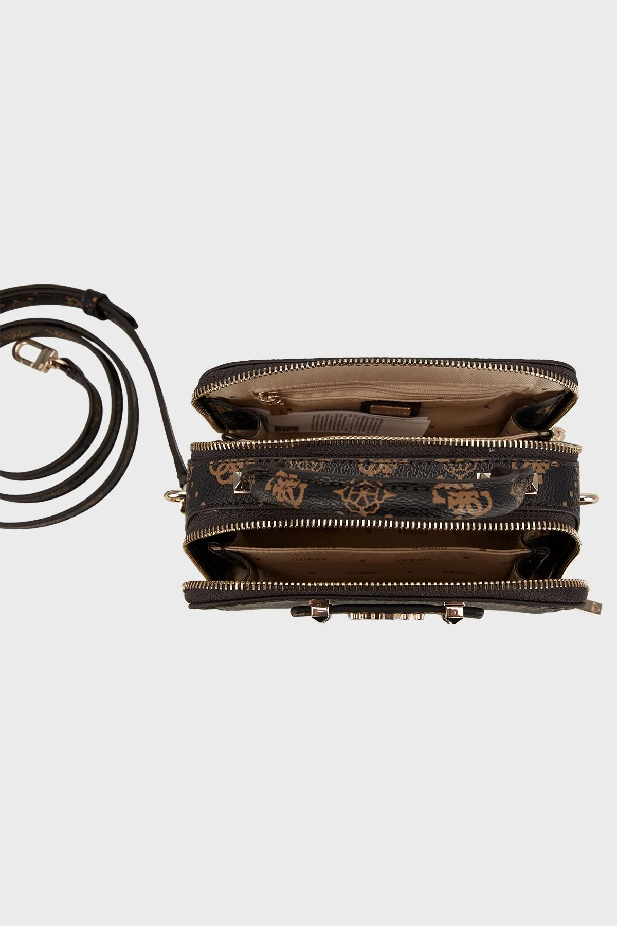 Guess Silia 4G Logolu Çıkarılabilir Askılı HWGP9890760 Bayan Çanta HWGP98 90760 ESL KAHVE - 5