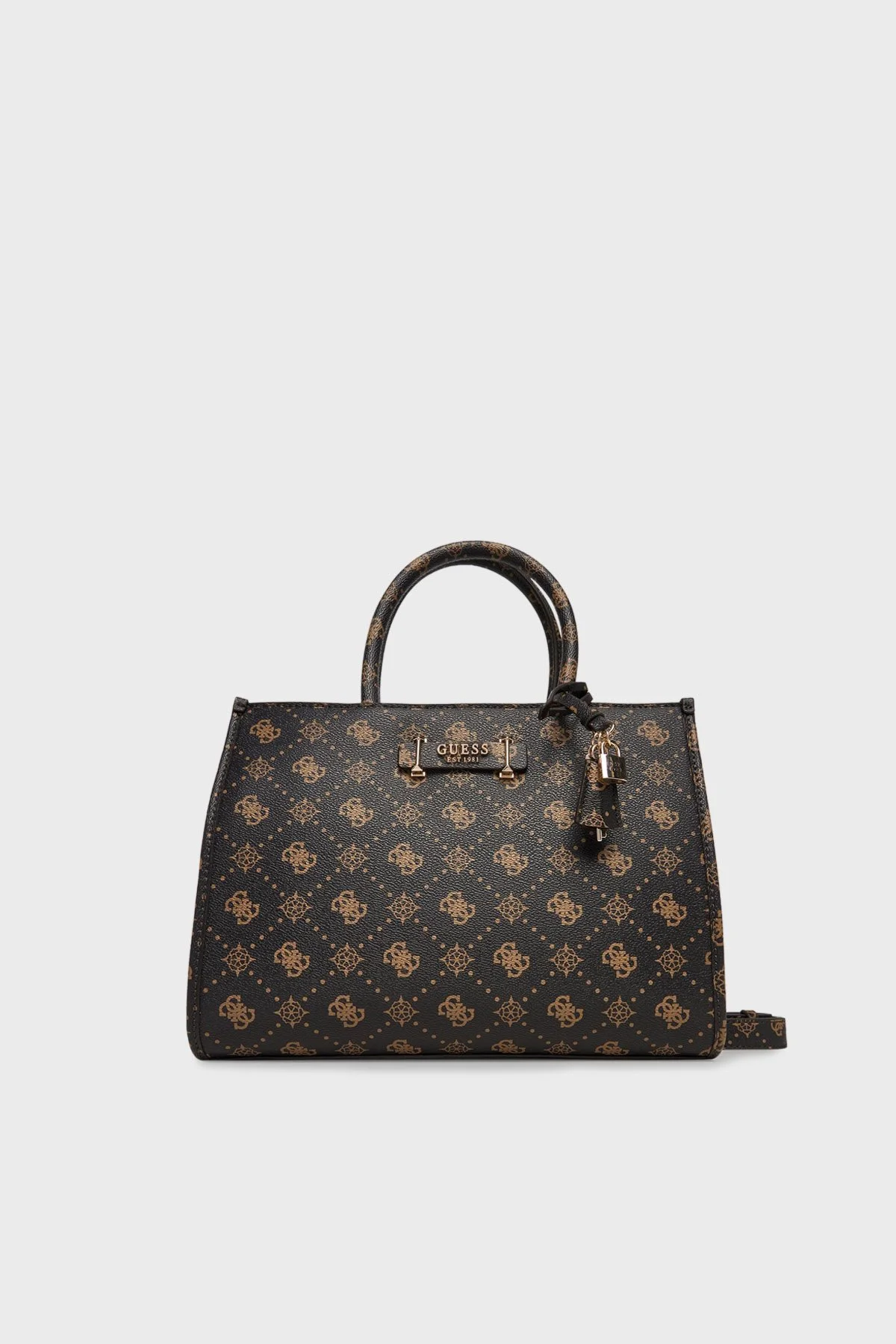 Guess Silia2 4G Logolu Çıkarılabilir Askılı HWGP9890220 Bayan Çanta HWGP98 90220 ESL KAHVE - 1