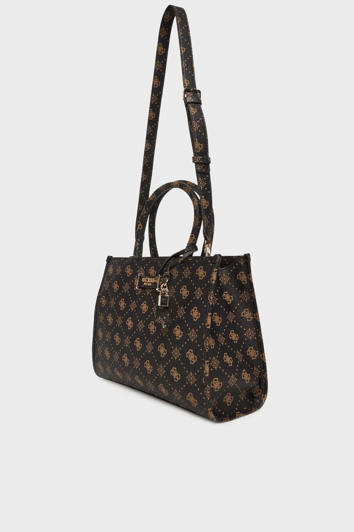 Guess Silia2 4G Logolu Çıkarılabilir Askılı HWGP9890220 Bayan Çanta HWGP98 90220 ESL KAHVE - 5