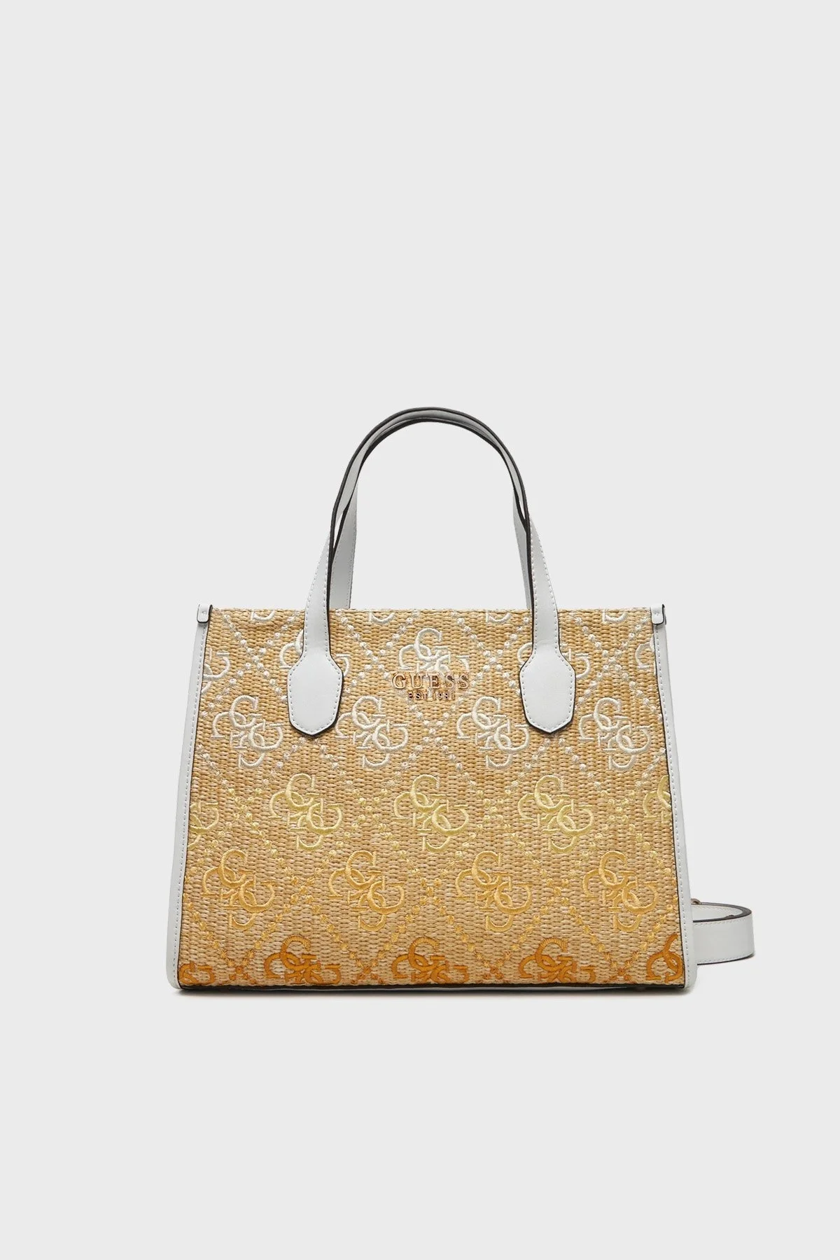 Guess Silvana 4G Logolu Ayarlanabilir Askılı Tote HWSW8665220 Bayan Çanta HWSW86 65220 CIO BEJ - 6