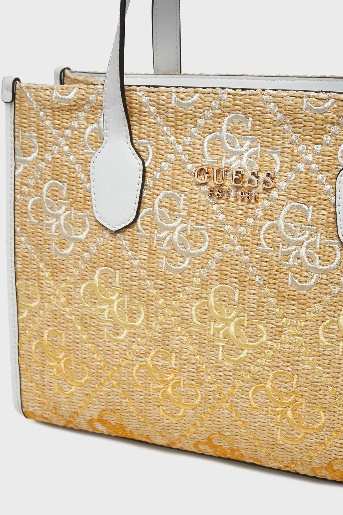 Guess Silvana 4G Logolu Ayarlanabilir Askılı Tote HWSW8665220 Bayan Çanta HWSW86 65220 CIO BEJ - 9