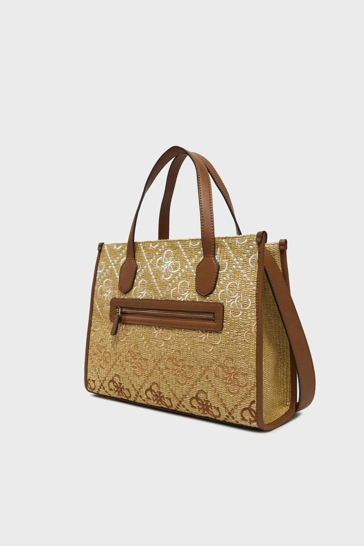 Guess Silvana 4G Logolu Ayarlanabilir Askılı Tote HWSW8665220 Bayan Çanta HWSW86 65220 COL BEJ - 8