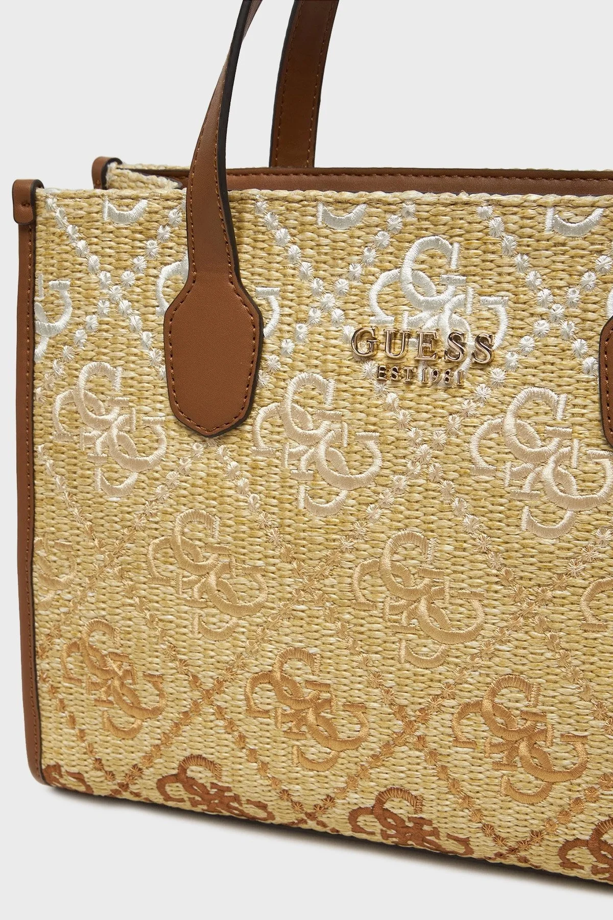 Guess Silvana 4G Logolu Ayarlanabilir Askılı Tote HWSW8665220 Bayan Çanta HWSW86 65220 COL BEJ - 9