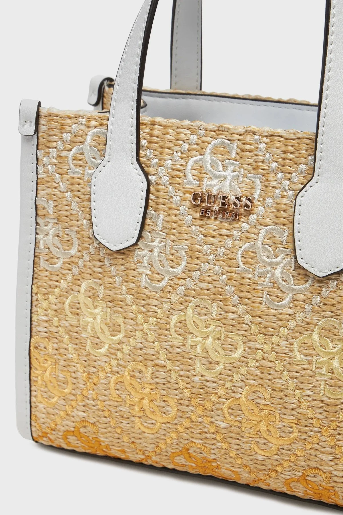 Guess Silvana 4G Logolu Çıkarılabilir Askılı Tote HWSW8665770 Bayan Çanta HWSW86 65770 CIO BEJ - 9