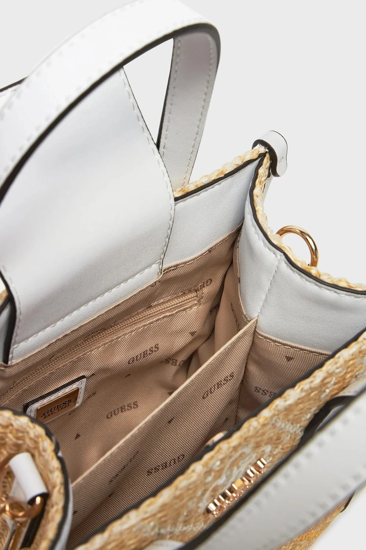 Guess Silvana 4G Logolu Çıkarılabilir Askılı Tote HWSW8665770 Bayan Çanta HWSW86 65770 CIO BEJ - 10