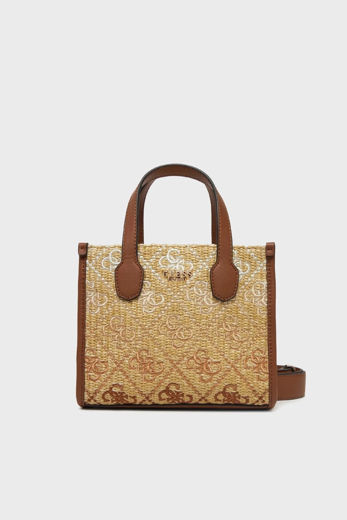 Guess Silvana 4G Logolu Çıkarılabilir Askılı Tote HWSW8665770 Bayan Çanta HWSW86 65770 COL BEJ - 5