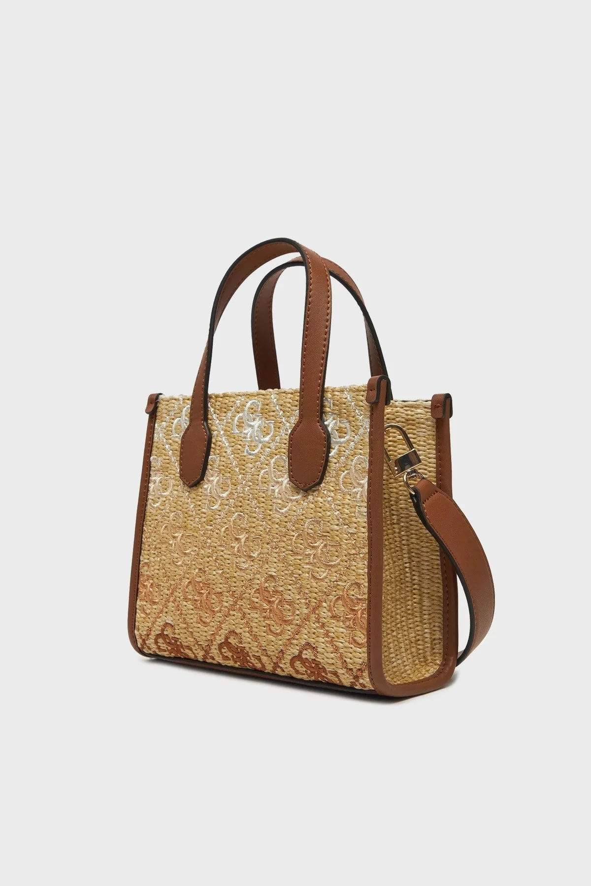 Guess Silvana 4G Logolu Çıkarılabilir Askılı Tote HWSW8665770 Bayan Çanta HWSW86 65770 COL BEJ - 6