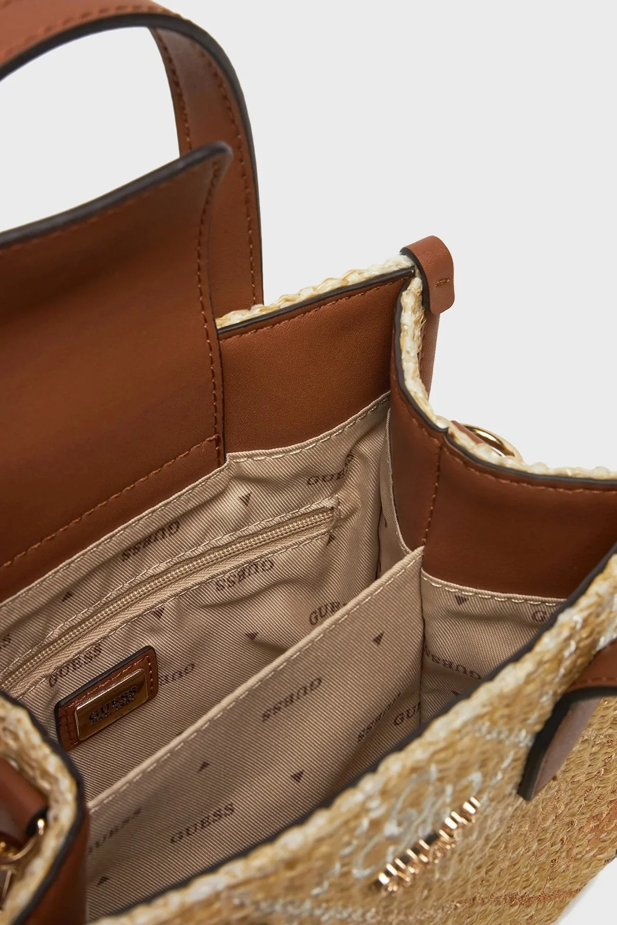 Guess Silvana 4G Logolu Çıkarılabilir Askılı Tote HWSW8665770 Bayan Çanta HWSW86 65770 COL BEJ - 8