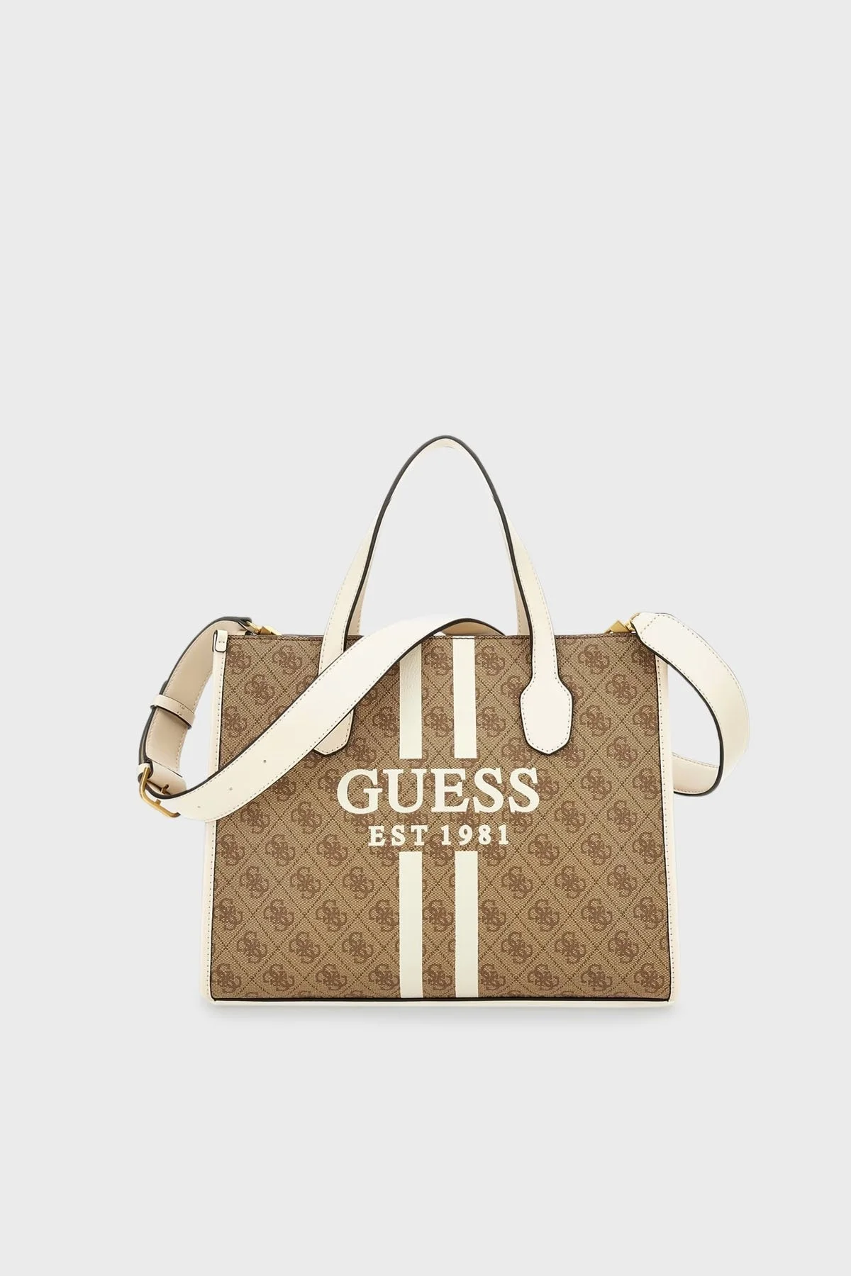 Guess Silvana Ayarlanabilir Omuz Askılı Bayan Çanta HWSS8665220 LLS KAHVE - 1