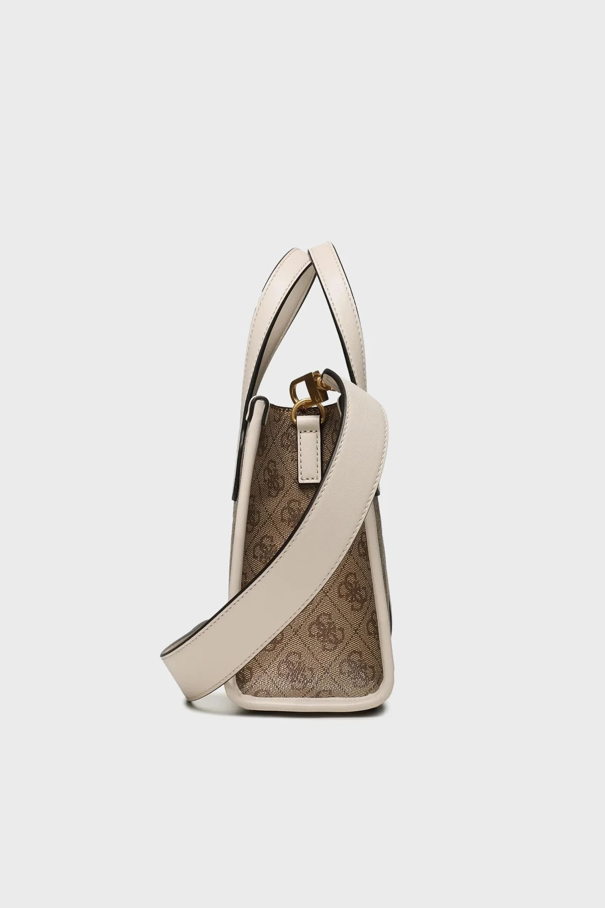 Guess Silvana Logo Desenli Ayarlanabilir Omuz Askılı Mini Bayan Çanta HWSS8665770 LLS KAHVE - 3