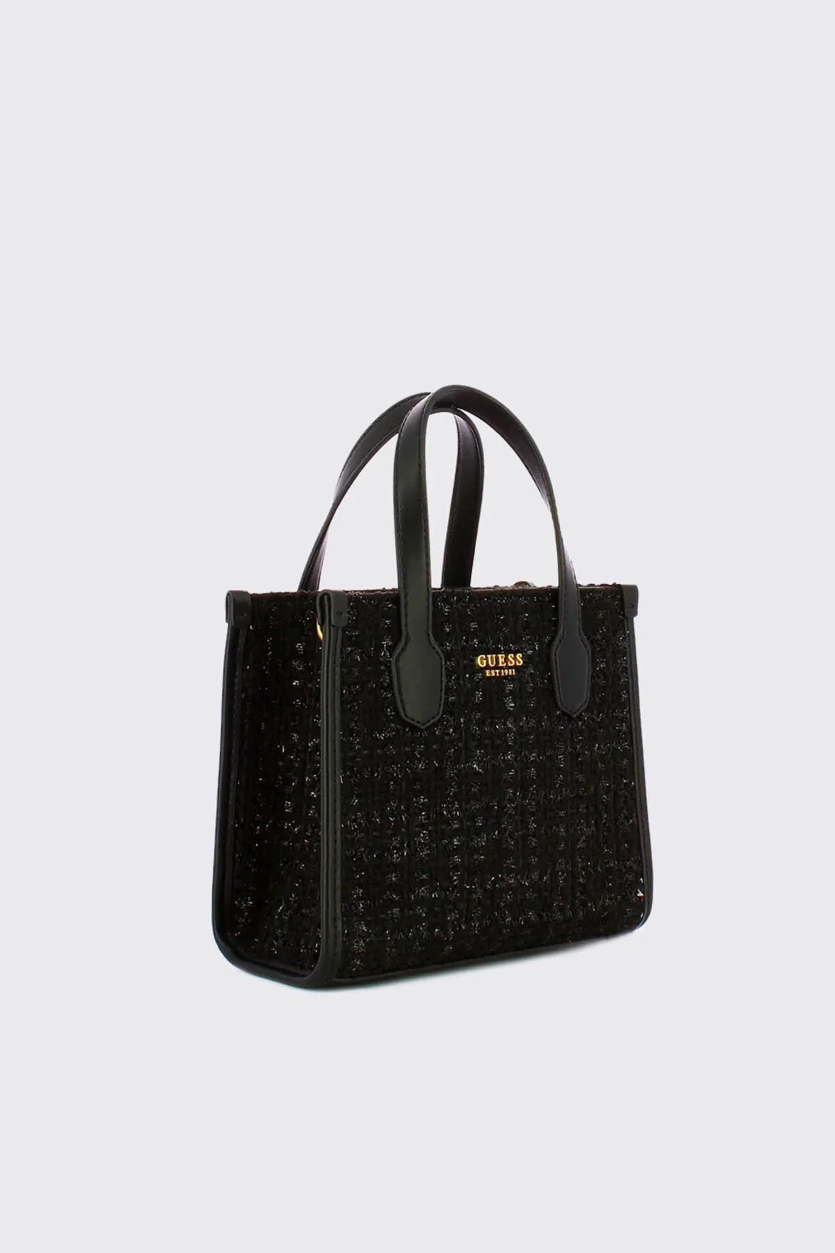 Guess Silvana Logo Desenli Ayarlanabilir Omuz Askılı Mini Bayan Çanta HWTB8665770 BLA SİYAH - 2