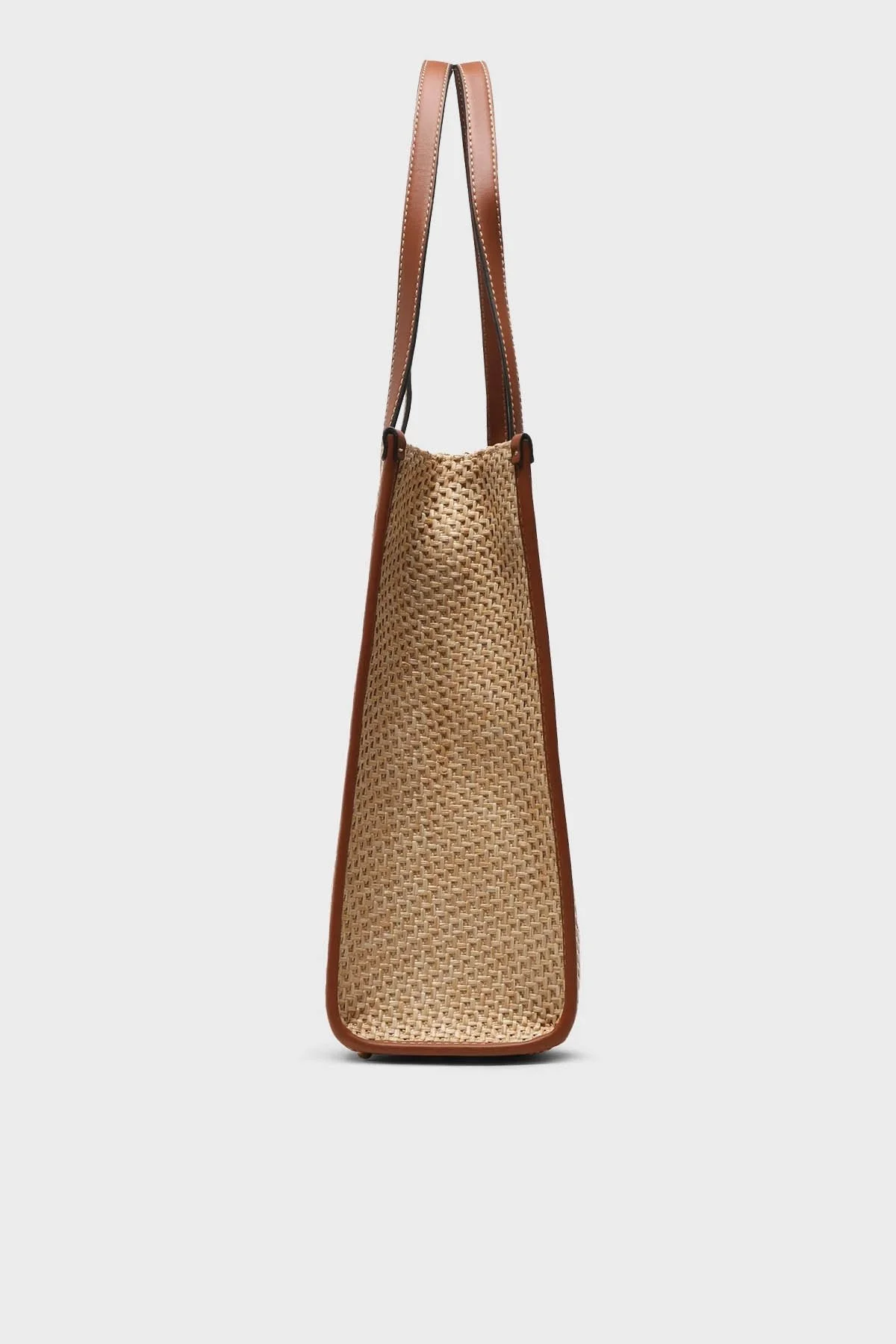 Guess Silvana Logolu Hasır Bayan Çanta HWWS8665240 NTC KAHVE - 3