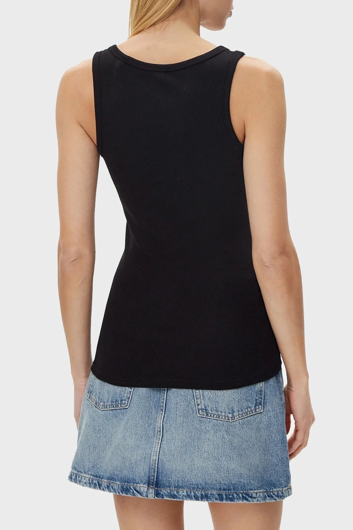 Guess Sl Embellished Pamuklu Regular Fit Yuvarlak Yaka W5GP29KA0H1 Bayan Top W5GP29 KA0H1 JBLK SİYAH - 8