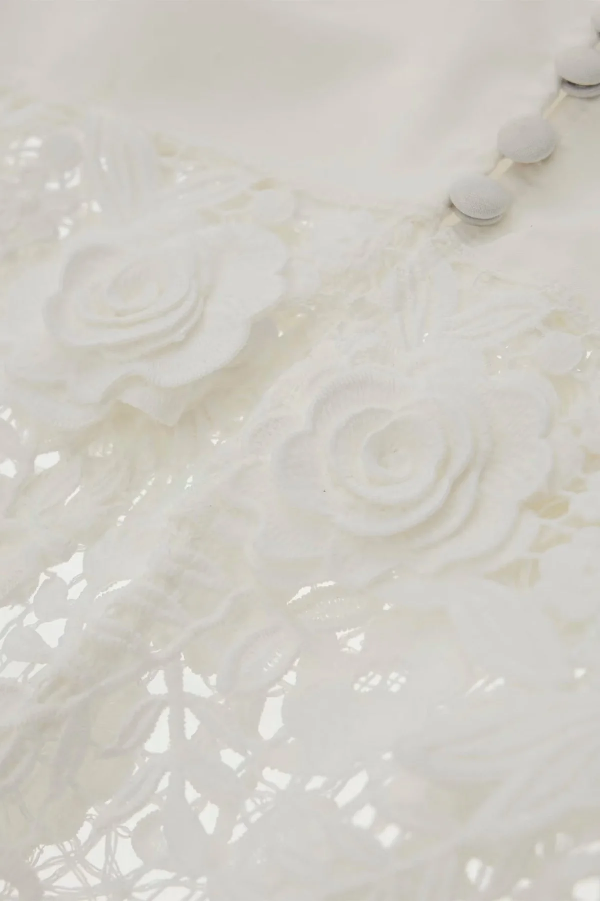 Guess Sl Jolene Pamuklu Dantelli Uzun W4GK56WG5K0 Bayan Elbise W4GK56 WG5K0 G011 BEYAZ - 11