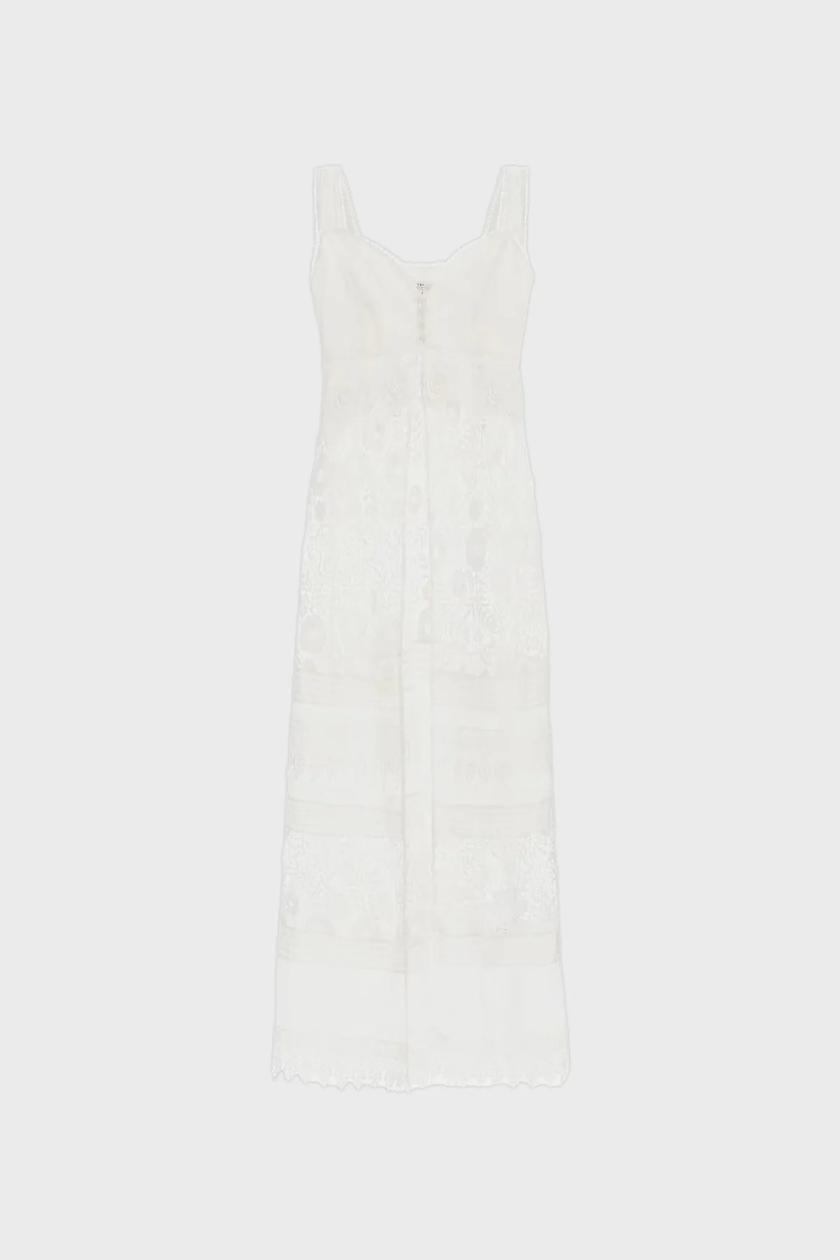 Guess Sl Jolene Pamuklu Dantelli Uzun W4GK56WG5K0 Bayan Elbise W4GK56 WG5K0 G011 BEYAZ - 12