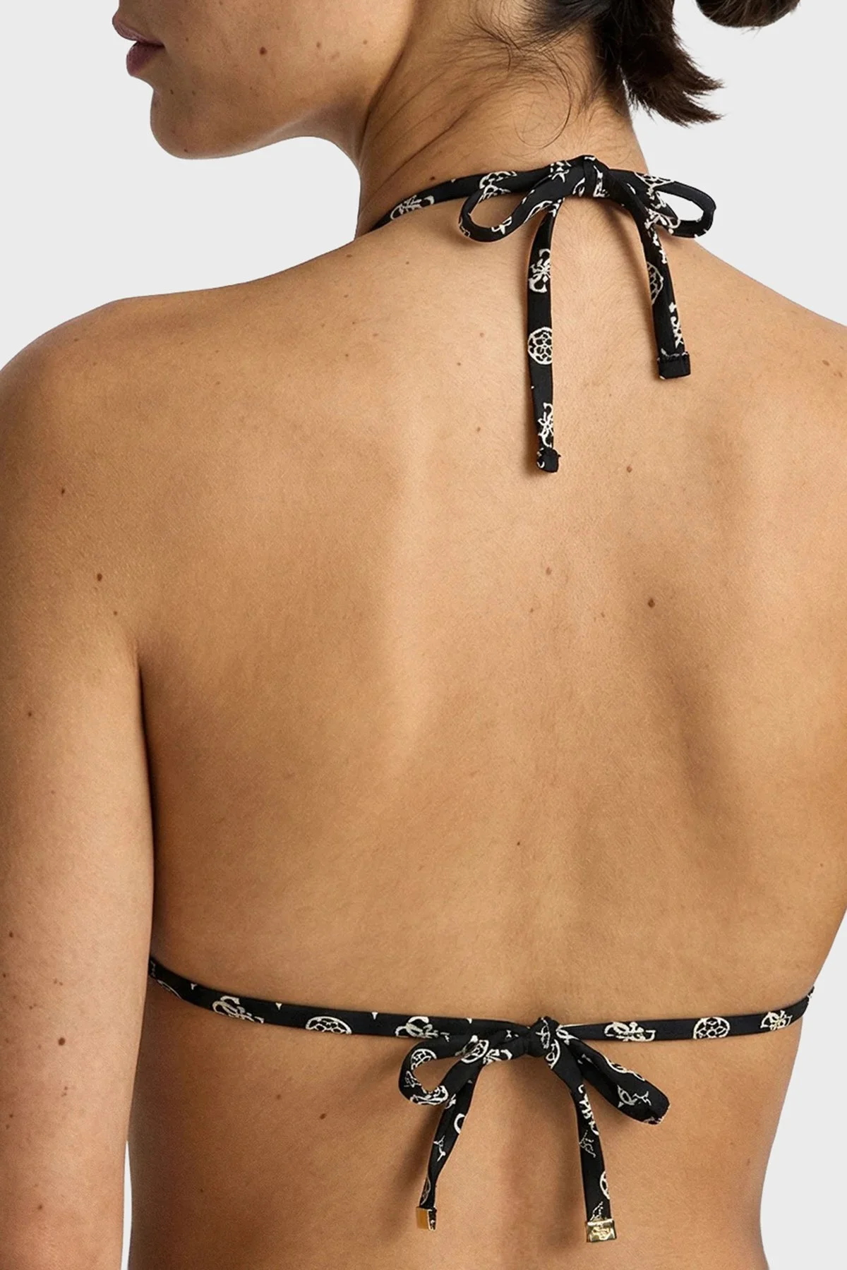 Guess Soleil Logolu Üçgen E6GJ08MC04R Bayan Bikini Üstü E6GJ08 MC04R PMK9 BEJ - 3