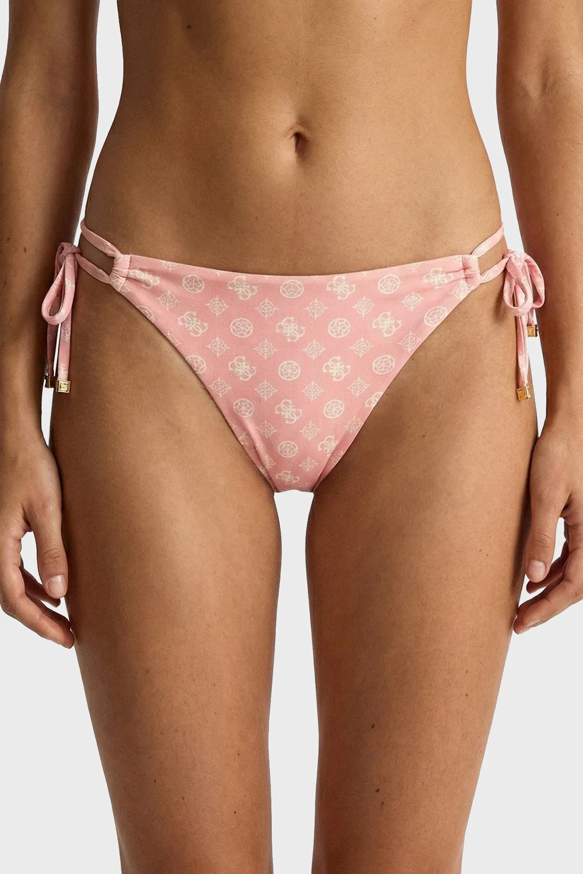 Guess Soleil String 4G Logolu E6GO06MC04R Bayan Bikini Altı E6GO06 MC04R PMKA PEMBE - 1