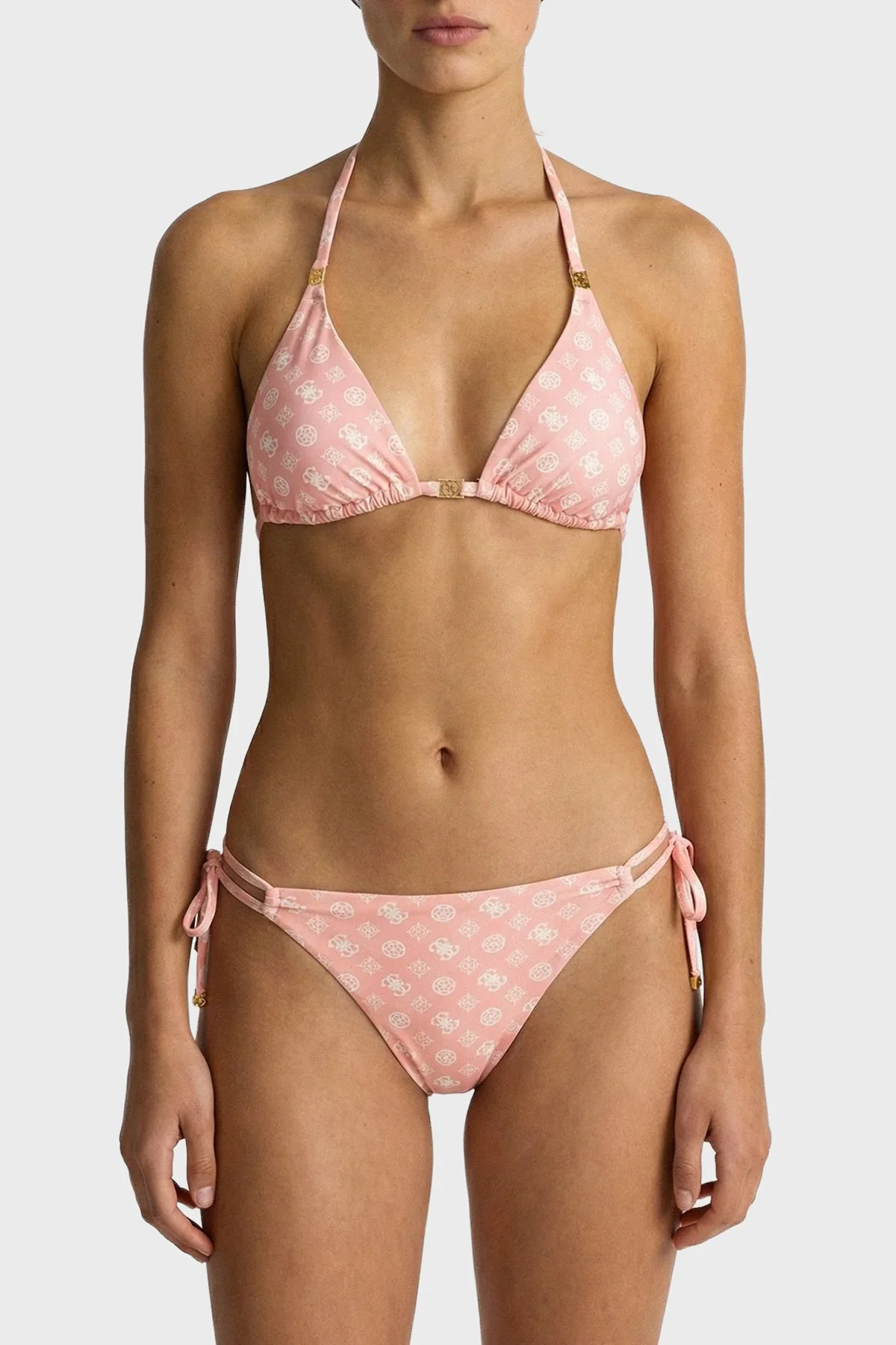 Guess Soleil String 4G Logolu E6GO06MC04R Bayan Bikini Altı E6GO06 MC04R PMKA PEMBE - 2