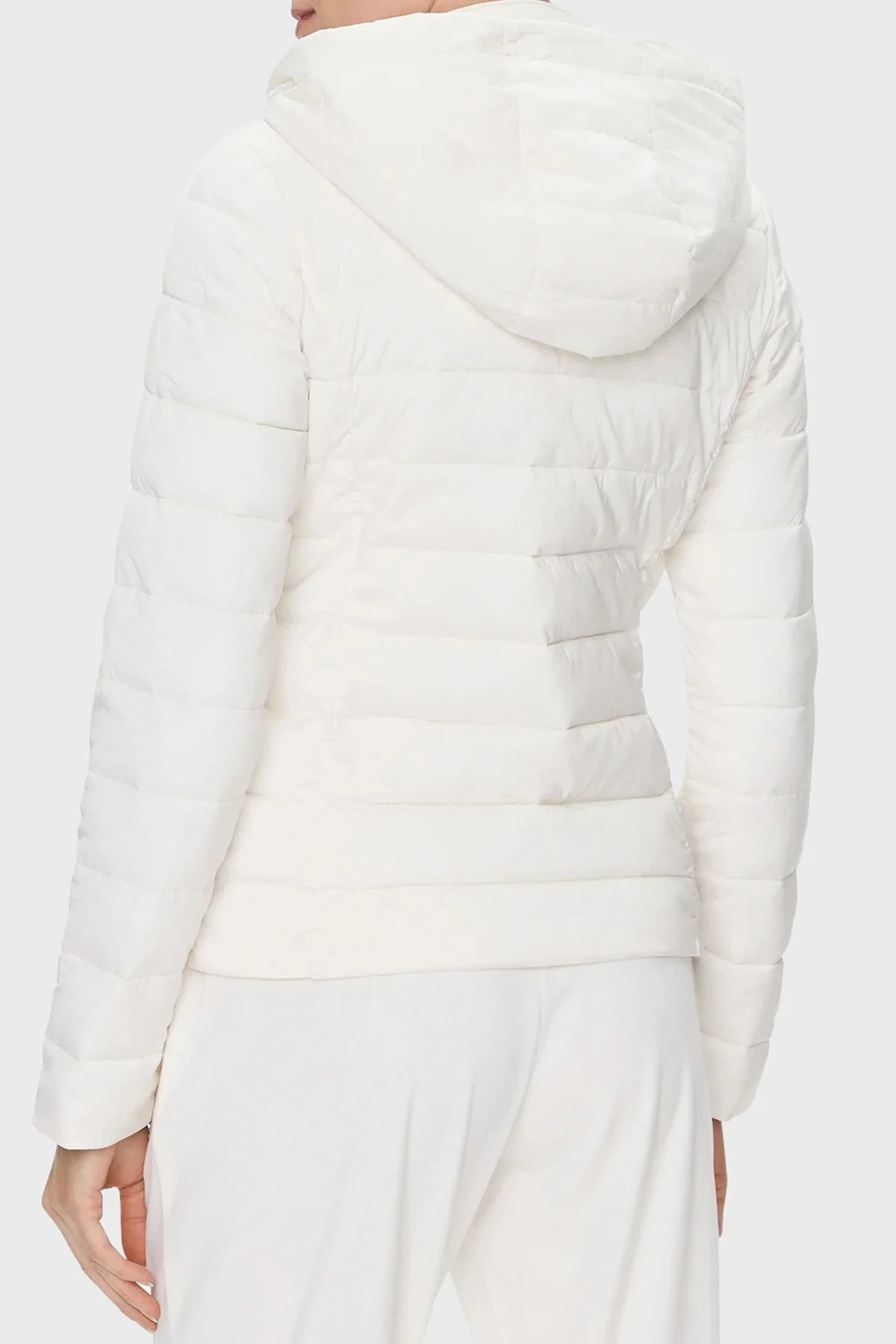 Guess Solid Regular Fit Kapüşonlu V4RL03WF3X0 Bayan Mont V4RL03 WF3X0 G015 EKRU - 5