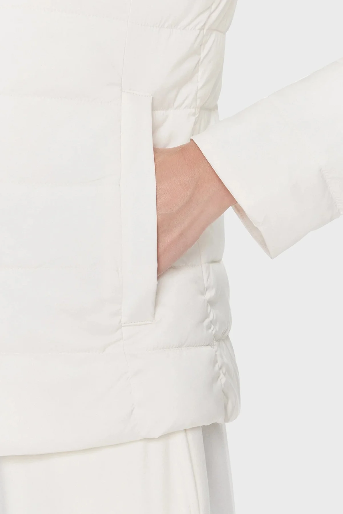 Guess Solid Regular Fit Kapüşonlu V4RL03WF3X0 Bayan Mont V4RL03 WF3X0 G015 EKRU - 7