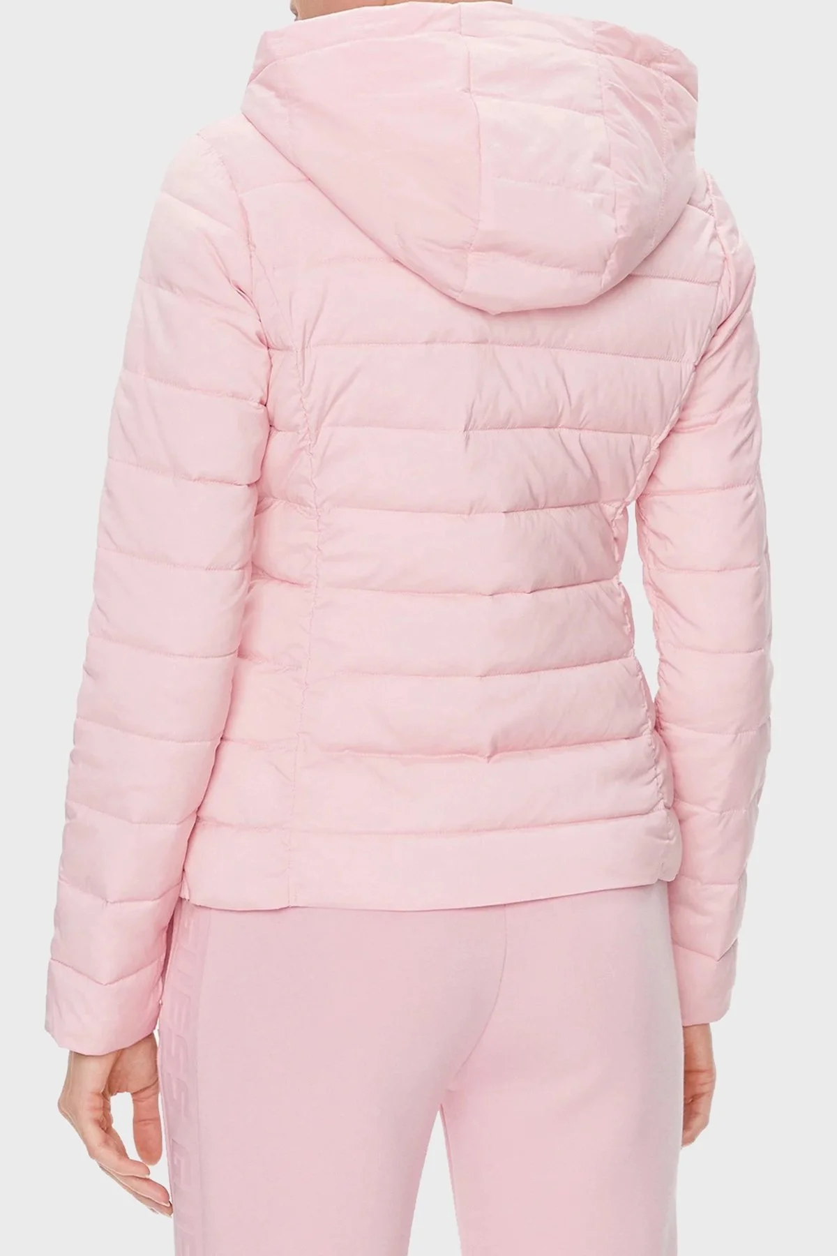 Guess Solid Regular Fit Kapüşonlu V4RL03WF3X0 Bayan Mont V4RL03 WF3X0 G63P PEMBE - 2