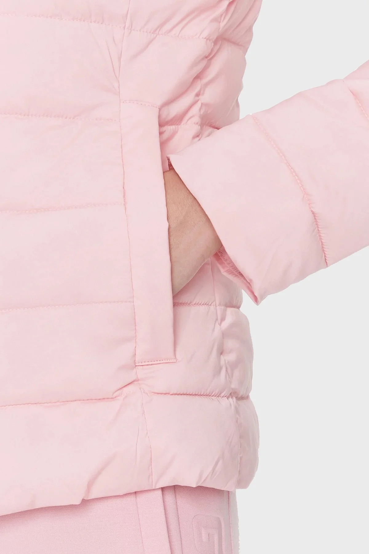 Guess Solid Regular Fit Kapüşonlu V4RL03WF3X0 Bayan Mont V4RL03 WF3X0 G63P PEMBE - 7