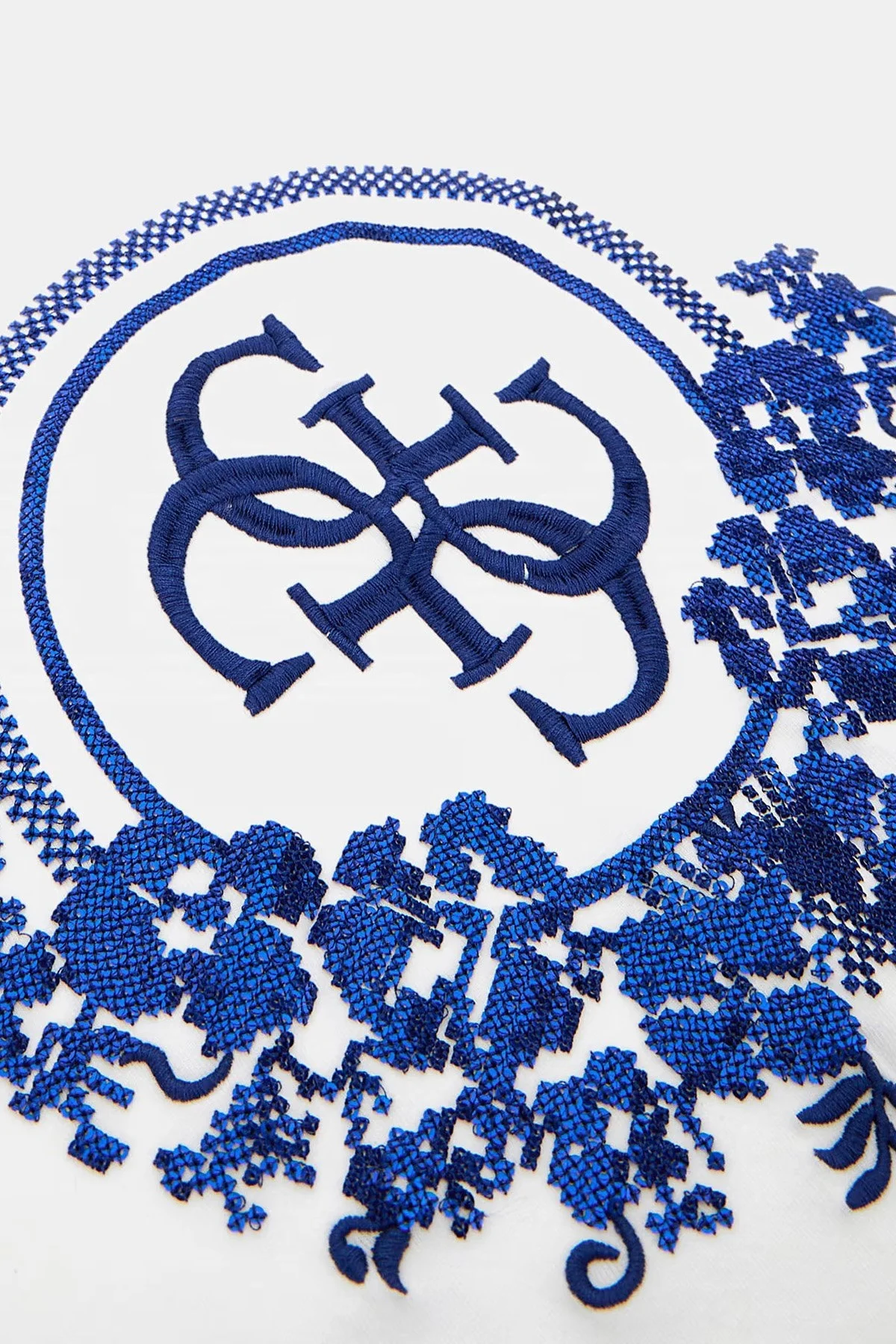 Guess Ss Checker Pamuklu Regular Fit W4YI53J1314 Bayan T Shirt W4YI53 J1314 G011 BEYAZ - 5