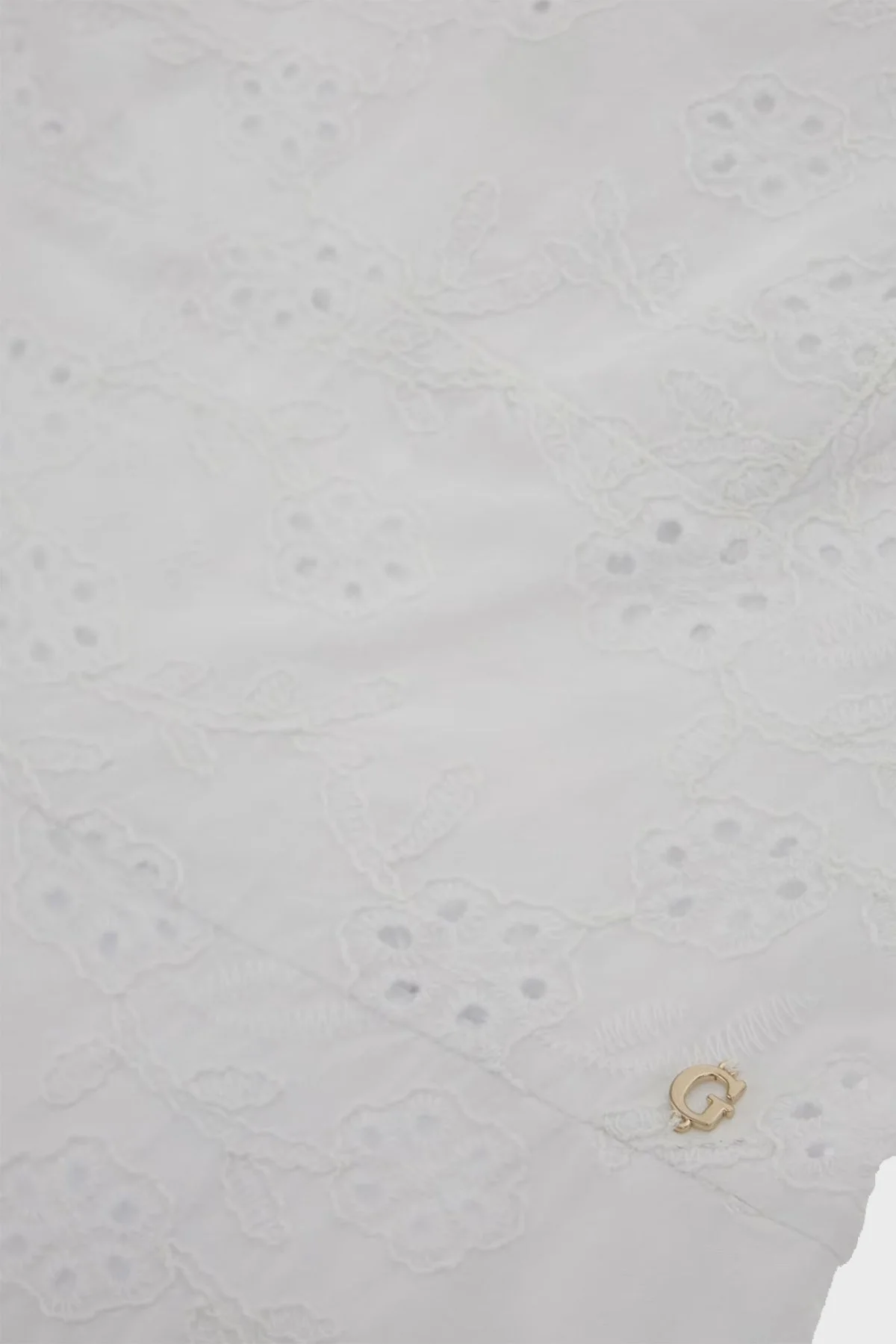 Guess Ss Clio Pamuklu Fistolu Mini W4GK50WG590 Bayan Elbise W4GK50 WG590 G011 BEYAZ - 5