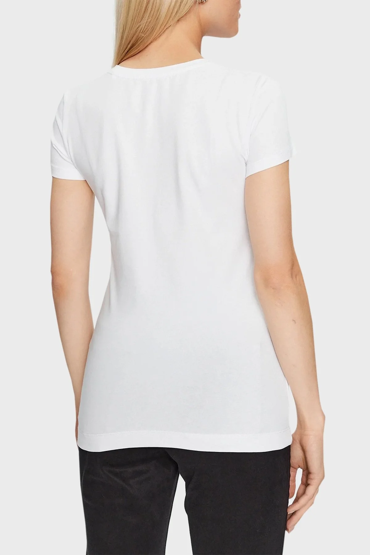 Guess Ss Cn 4G Allover Pamuklu Slim Fit W3BI53J1314 Bayan T Shirt W3BI53 J1314 G011 BEYAZ - 2