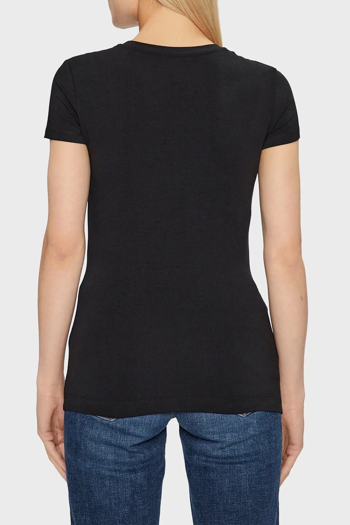 Guess Ss Cn 4G Allover Pamuklu Slim Fit W3BI53J1314 Bayan T Shirt W3BI53 J1314 JBLK SİYAH - 3