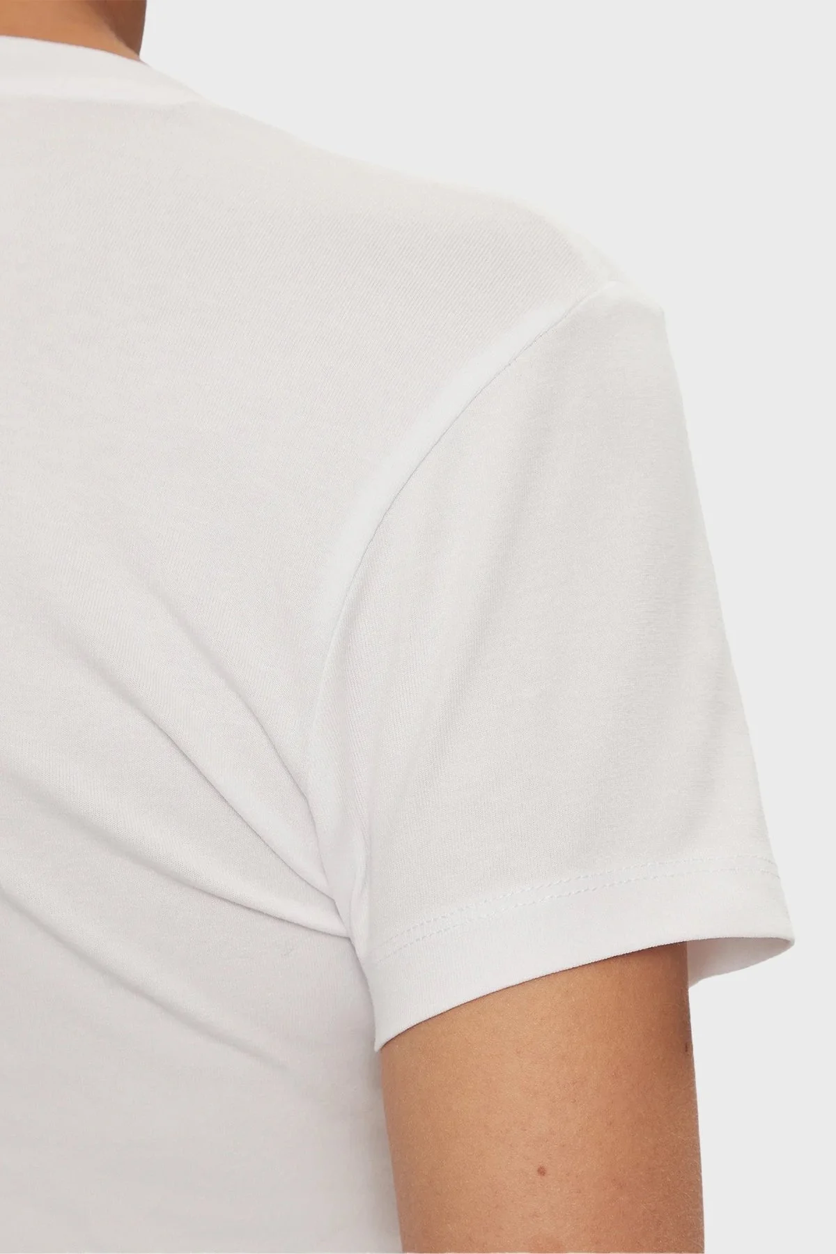 Guess Ss Cn 4g Logo Pamuklu Slim Fit W4GI29J1314 Bayan T Shirt W4GI29 J1314 G011 BEYAZ - 10