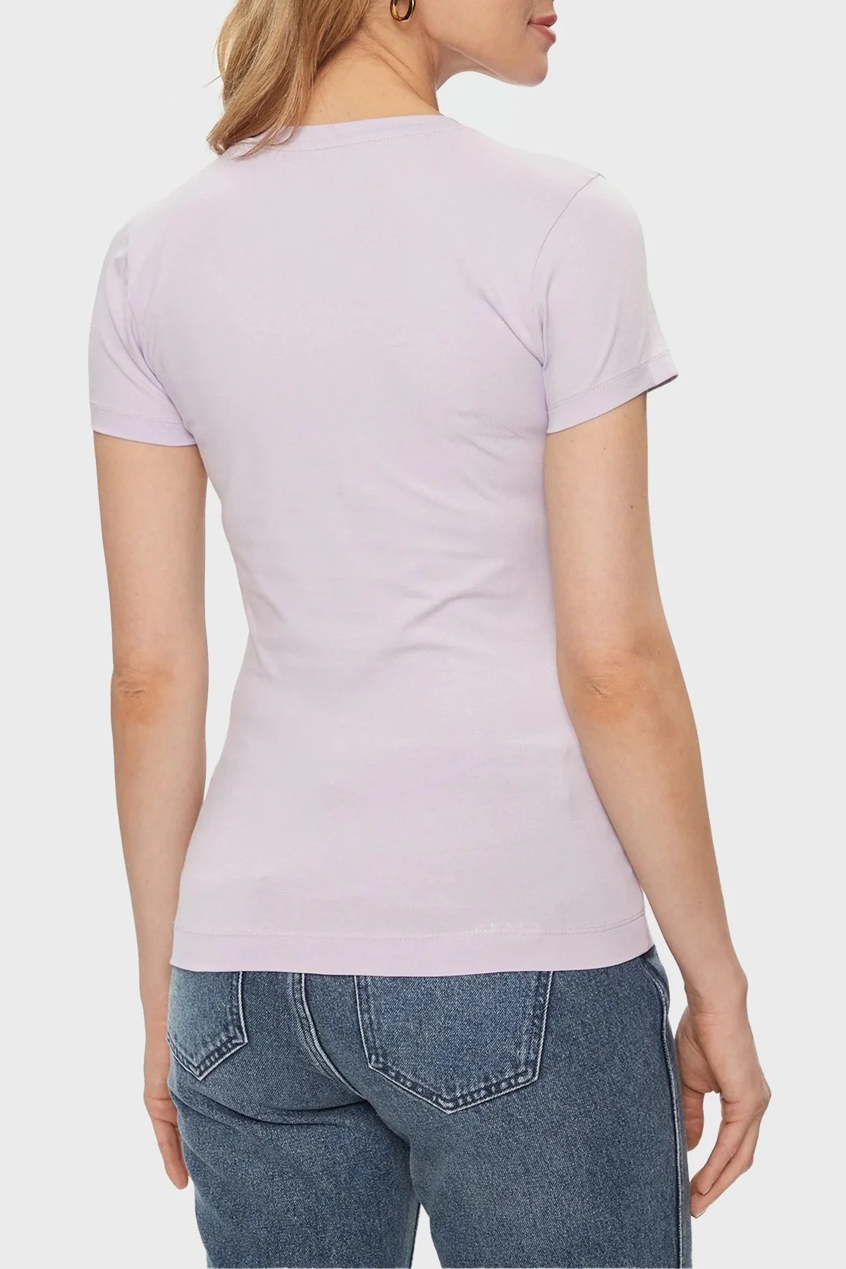 Guess Ss Cn 4g Logo Pamuklu Slim Fit W4GI29J1314 Bayan T Shirt W4GI29 J1314 G472 LİLA - 8