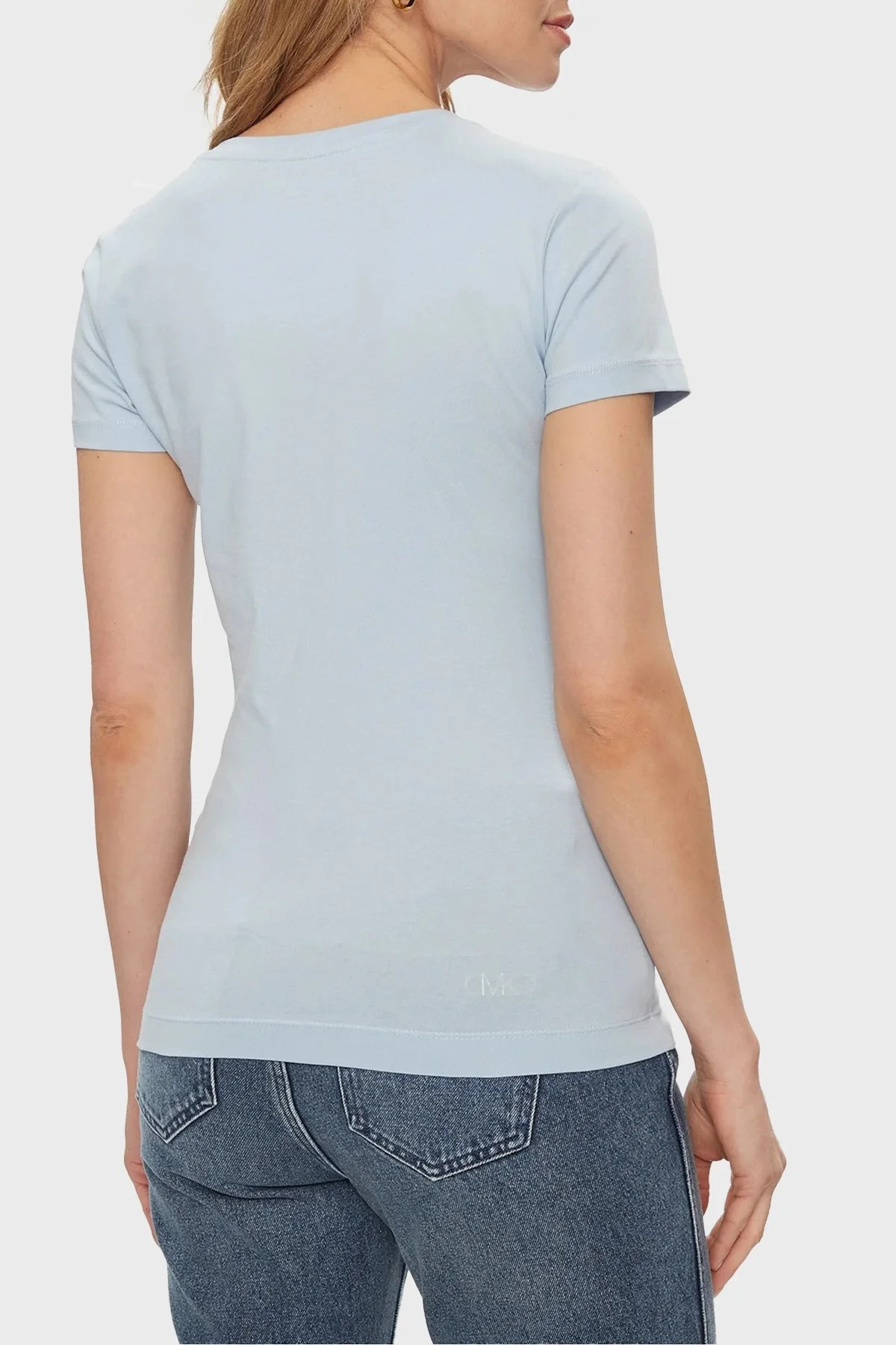 Guess Ss Cn 4g Logo Pamuklu Slim Fit W4GI29J1314 Bayan T Shirt W4GI29 J1314 G7N1 AÇIK MAVİ - 2