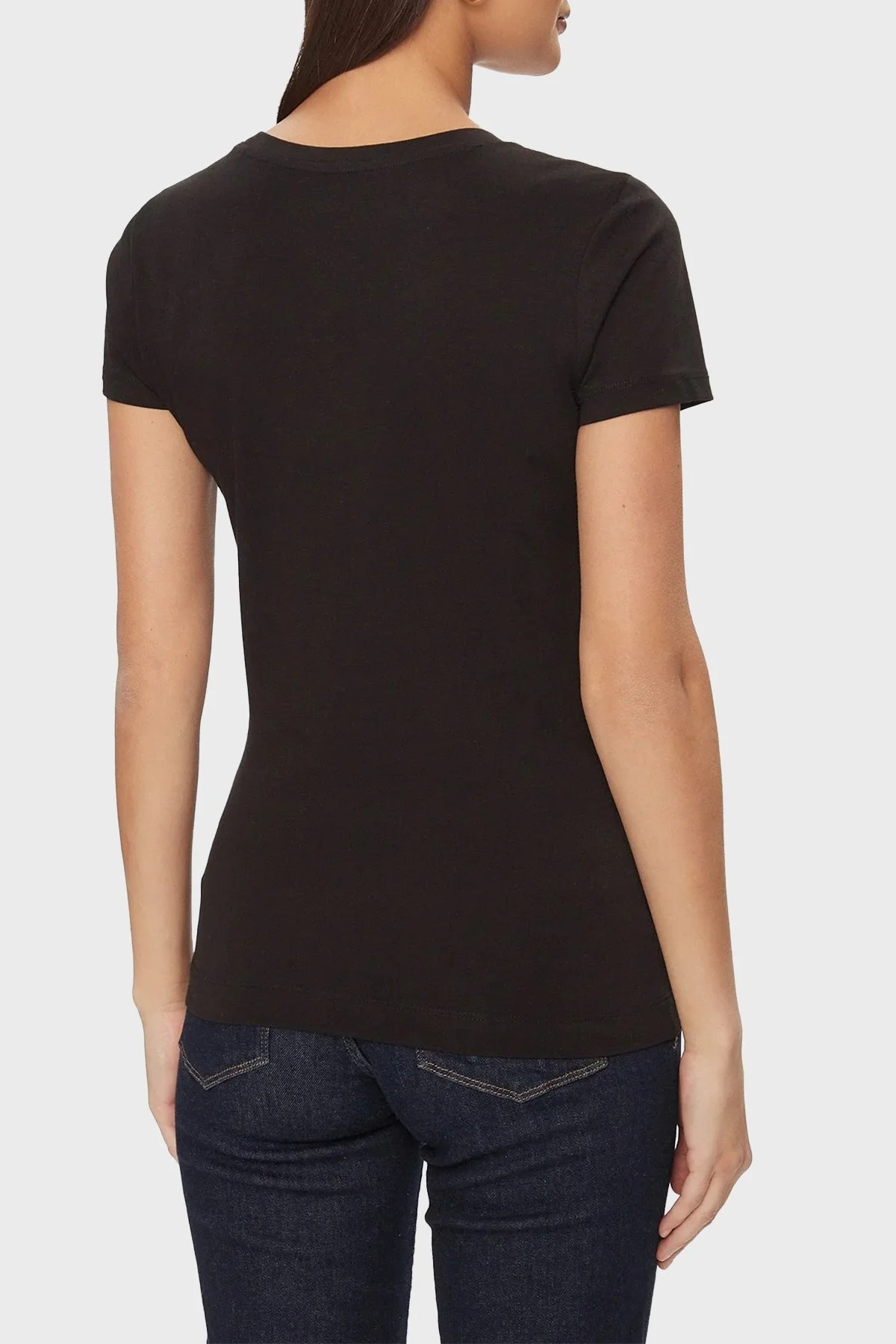 Guess Ss Cn 4g Logo Pamuklu Slim Fit W4GI29J1314 Bayan T Shirt W4GI29 J1314 JBLK SİYAH - 8