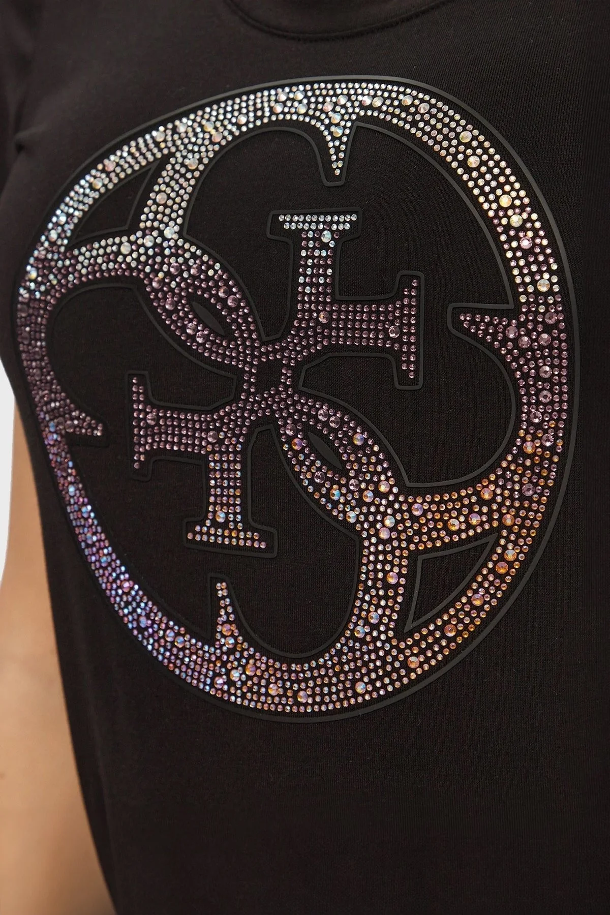 Guess Ss Cn 4g Logo Pamuklu Slim Fit W4GI29J1314 Bayan T Shirt W4GI29 J1314 JBLK SİYAH - 9