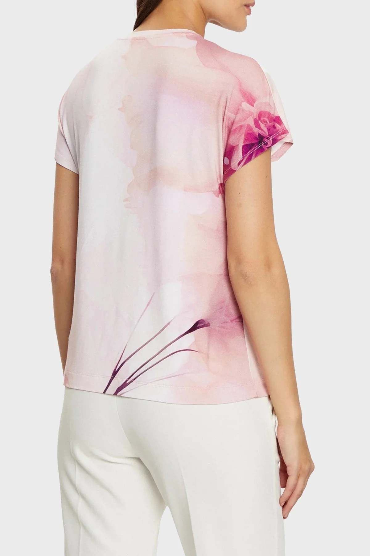 Guess Ss Cn Logo Regular Fit Bisiklet Yaka W5RI09K68D2 Bayan T Shirt W5RI09 K68D2 F0D9 PEMBE - 8