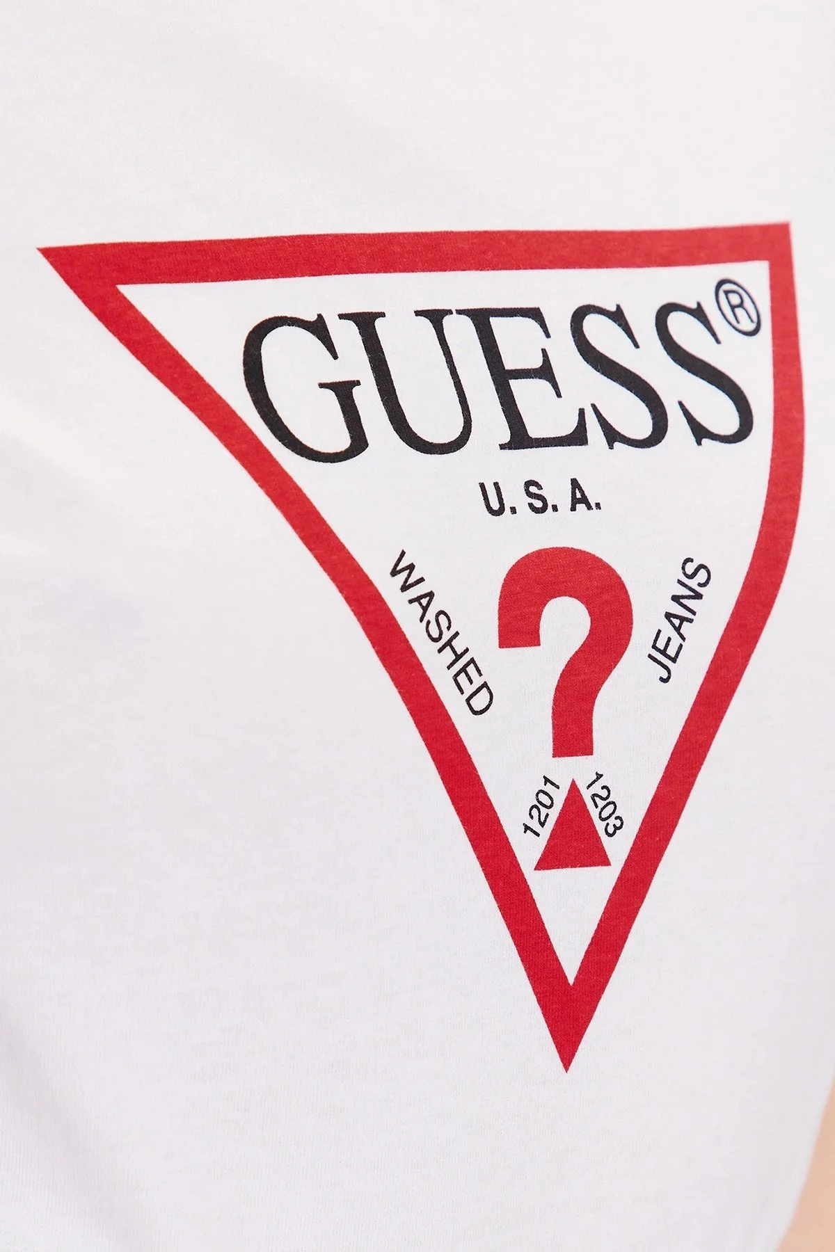 Guess Ss Cn Original Pamuklu Slim Fit Bisiklet Yaka W1YI1BI3Z14G011 Bayan T Shirt W1YI1BI3Z14 G011 BEYAZ - 9