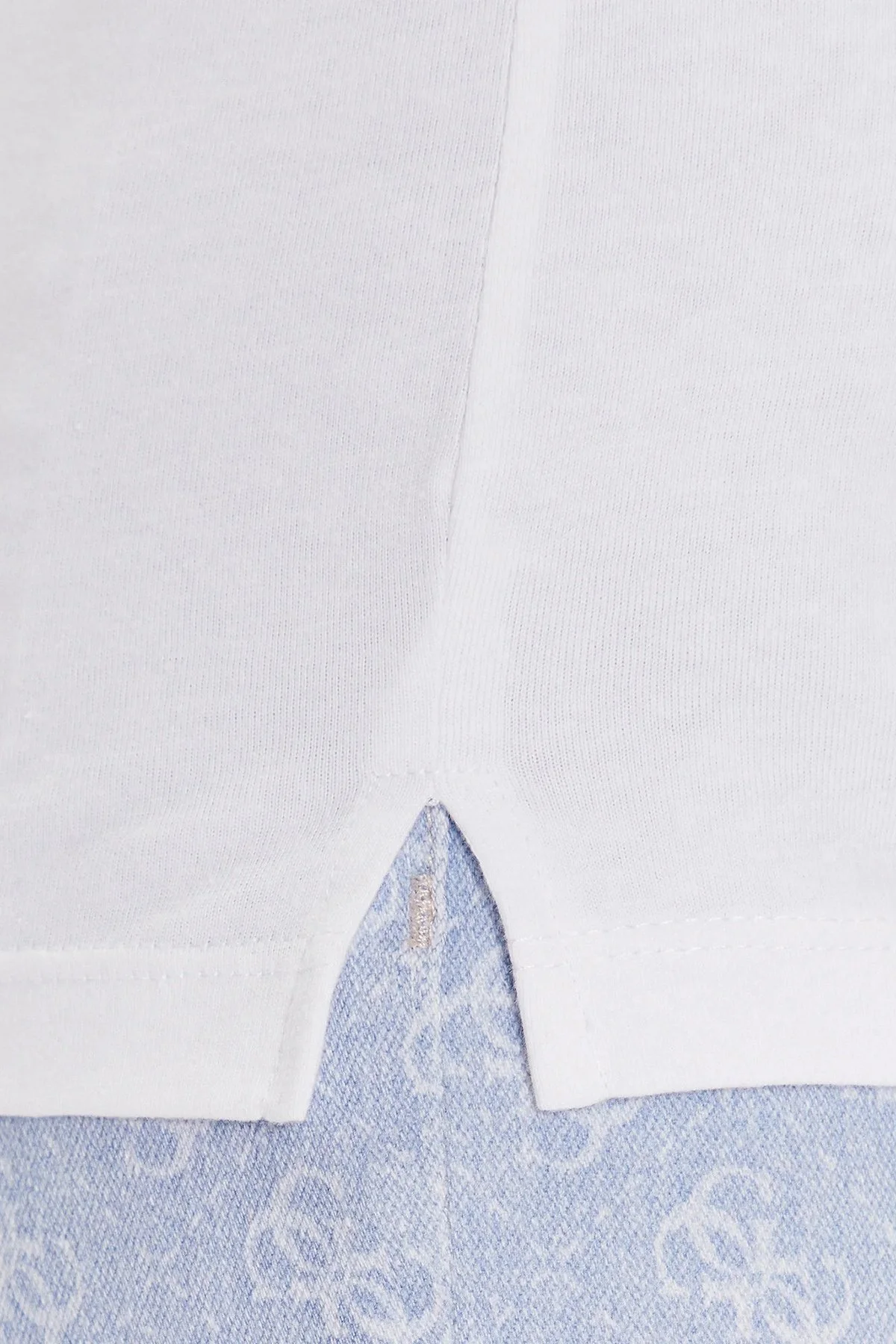 Guess Ss Cn Original Pamuklu Slim Fit Bisiklet Yaka W1YI1BI3Z14G011 Bayan T Shirt W1YI1BI3Z14 G011 BEYAZ - 10