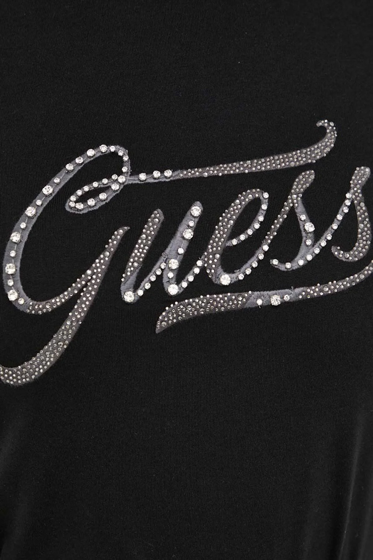 Guess Ss Cn Stone & Embro Pamuklu Regular Fit W4RI52 I3Z14 Bayan T Shirt W4RI52I3Z14 JBLK SİYAH - 5
