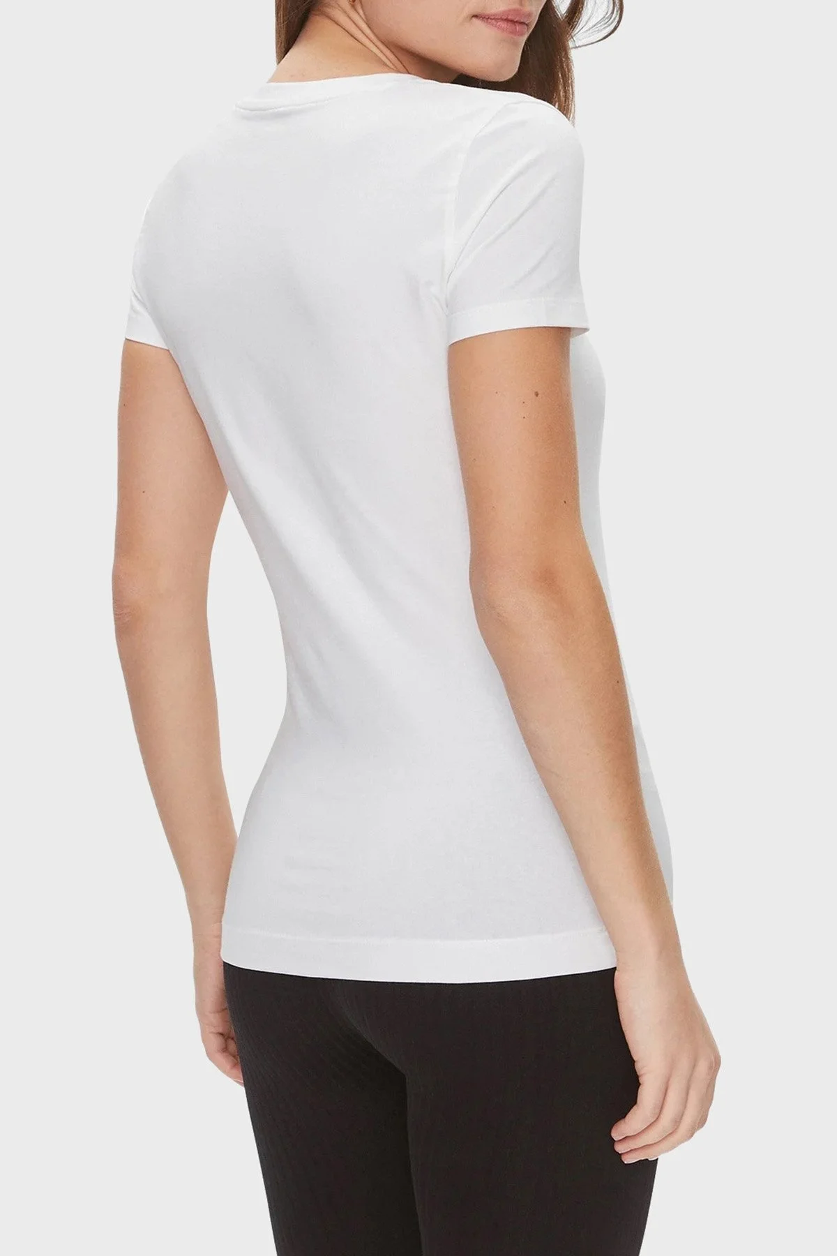 Guess Ss Cn Studs Pamuklu Slim Fit W4RI33 J1314 Bayan T Shirt W4RI33J1314 G011 BEYAZ - 2