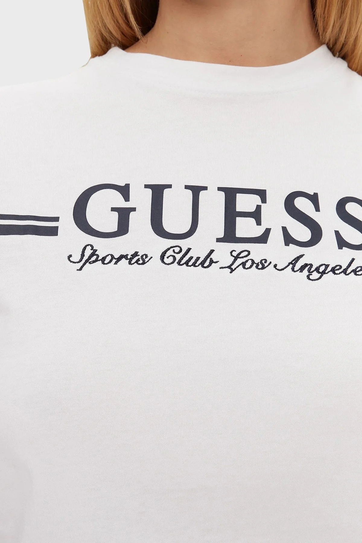 Guess Ss Logo Baskılı Pamuklu Regular Fit Bisiklet Yaka V5GI03I3Z14 Bayan T Shirt V5GI03 I3Z14 G011 BEYAZ - 10