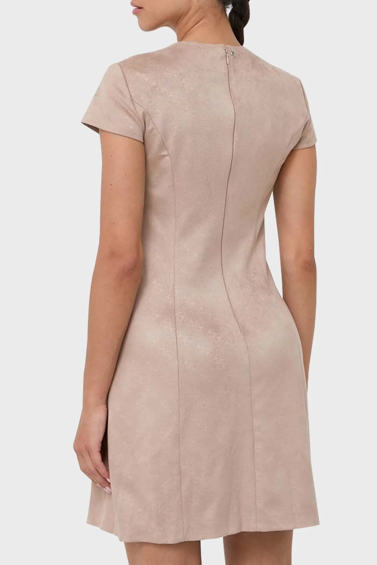 Guess Ss Luna Jakarlı Slim Fit Mini Bayan Elbise W3YK0IWFIY0 A10L VİZON - 8