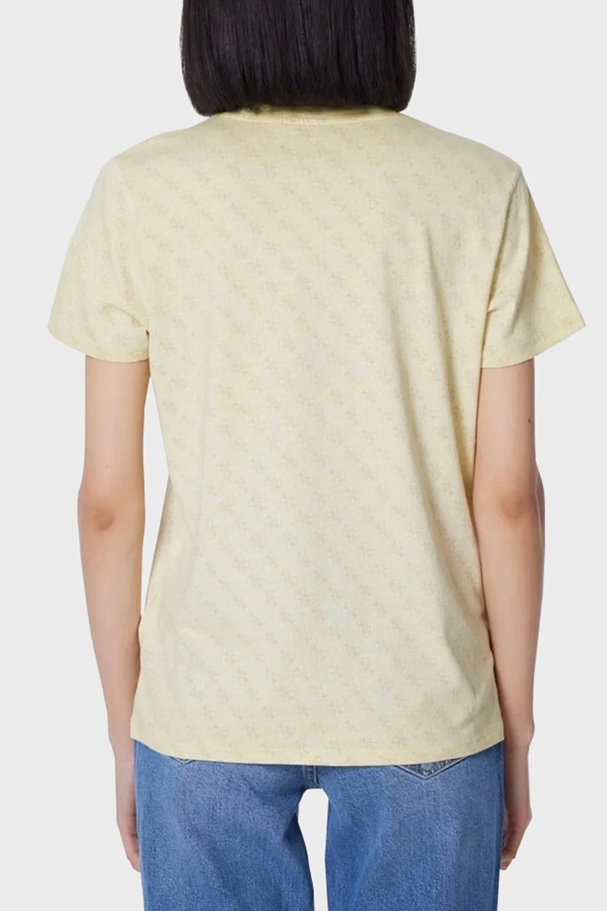 Guess Ss West Pamuklu Regular Fit W4GI48K9RM1 Bayan T Shirt W4GI48 K9RM1 F1CC SARI - 2