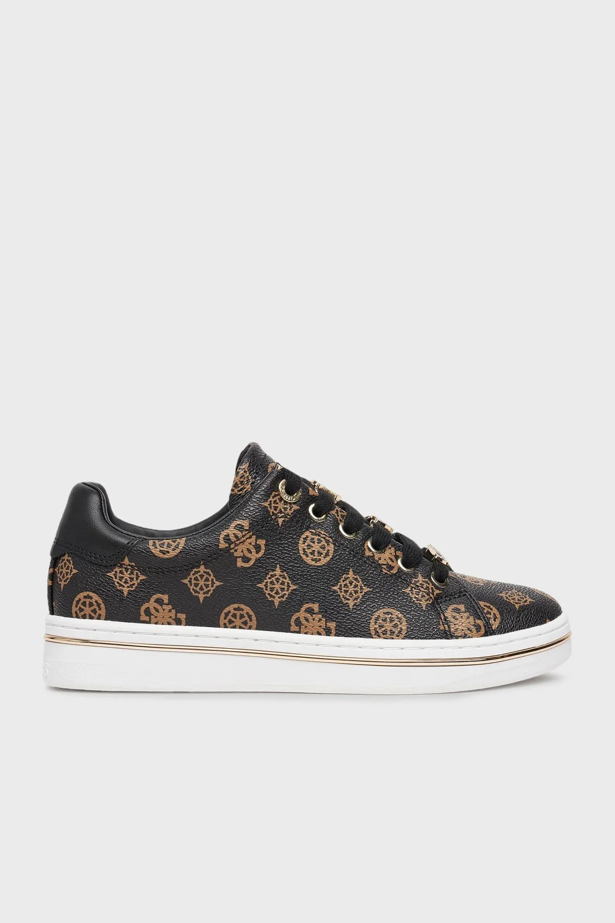 Guess Stasey 4G Logolu Sneaker FLPSTAFAL12 Bayan Ayakkabı FLPSTA FAL12 BROCR KAHVE - 1