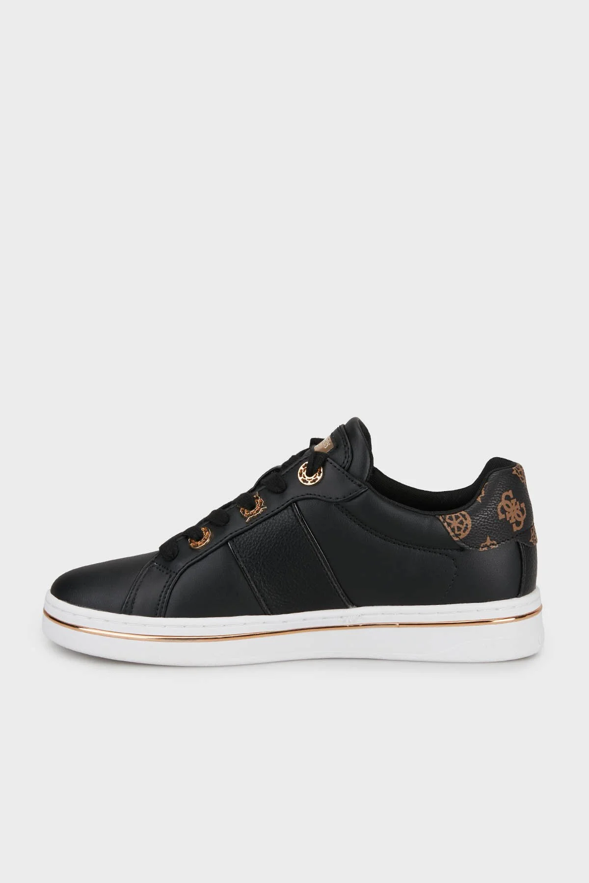 Guess Stew 4G Logo Detaylı Sneaker FLPSTWELE12 Kadın Ayakkabı FLPSTW ELE12 BLACK SİYAH - 2