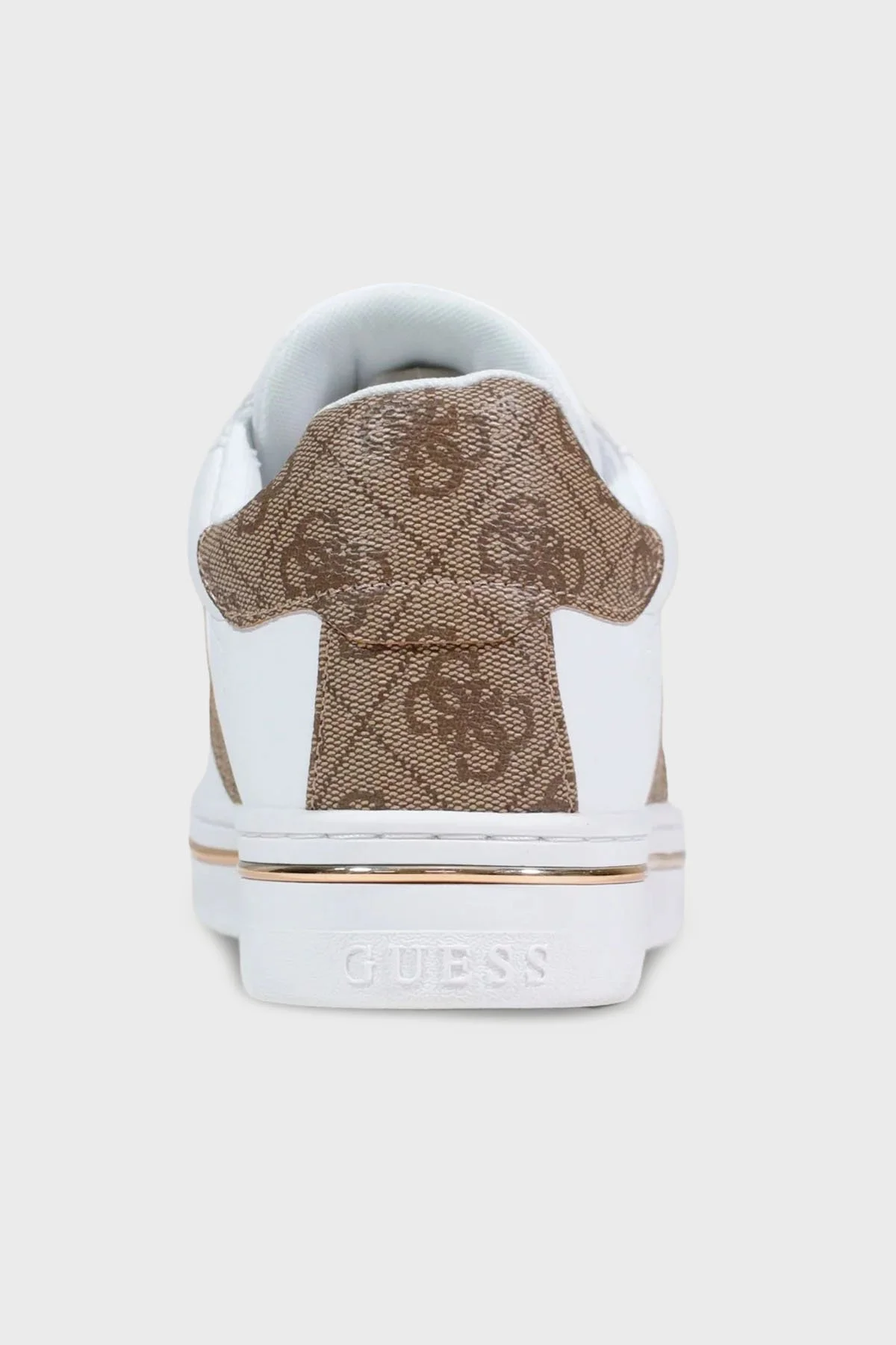 Guess Stew Logolu Bağcıklı Sneaker FLPSTWFAL12 Bayan Ayakkabı FLPSTW FAL12 BEIBR BEJ - 4